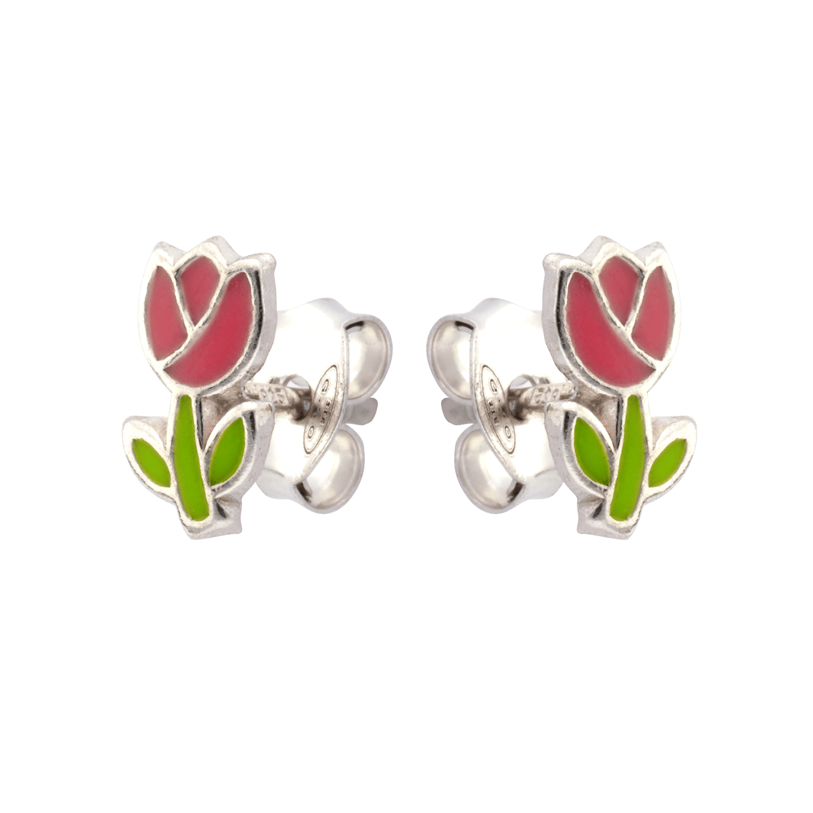 Boucles d'Oreilles Argent Rose
