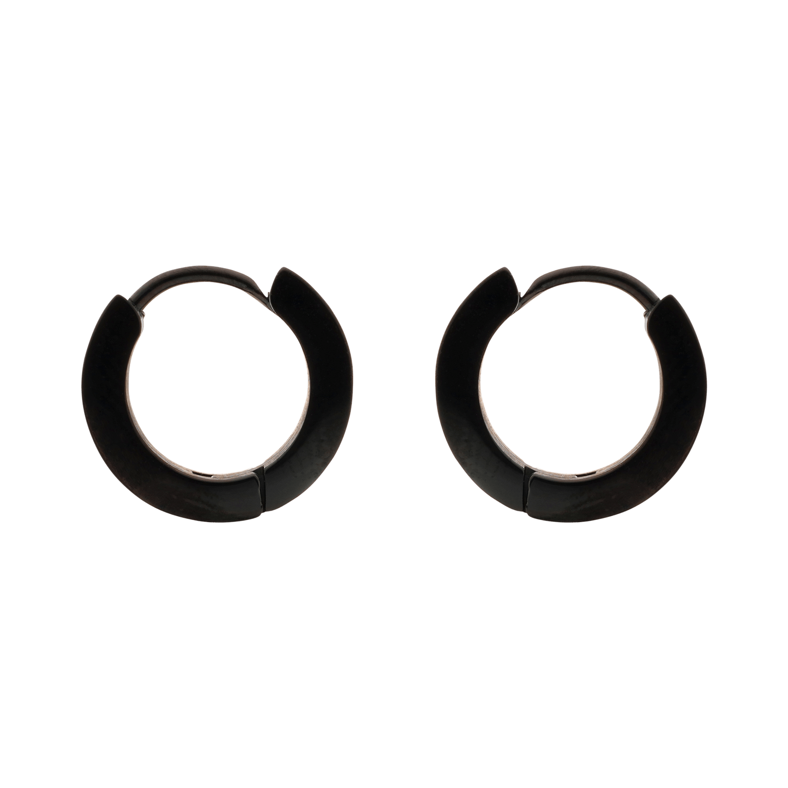 CREOLES ACIER BLACK ET DESSIN