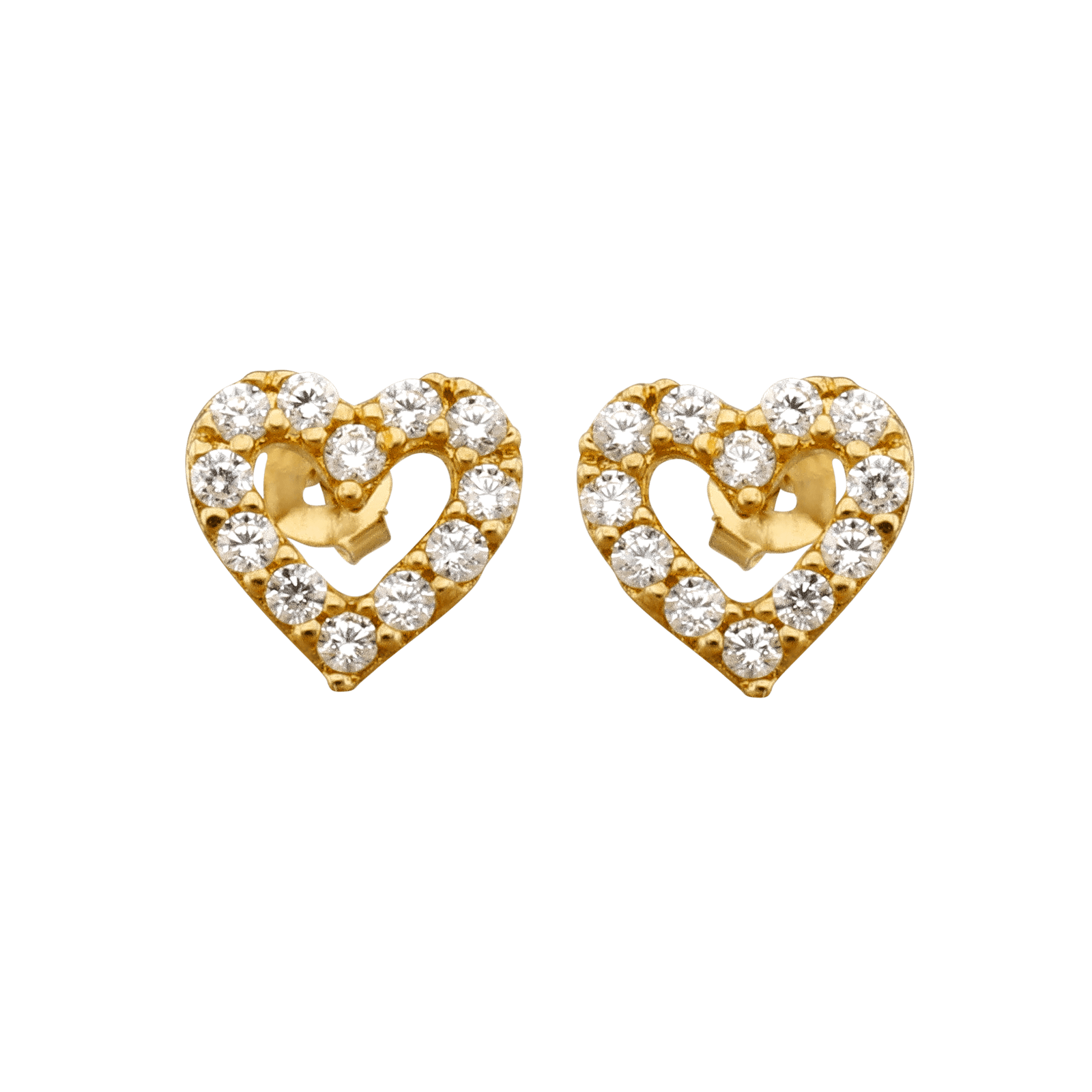 Boucles d'Oreilles Coeur Oxyde de Zirconium