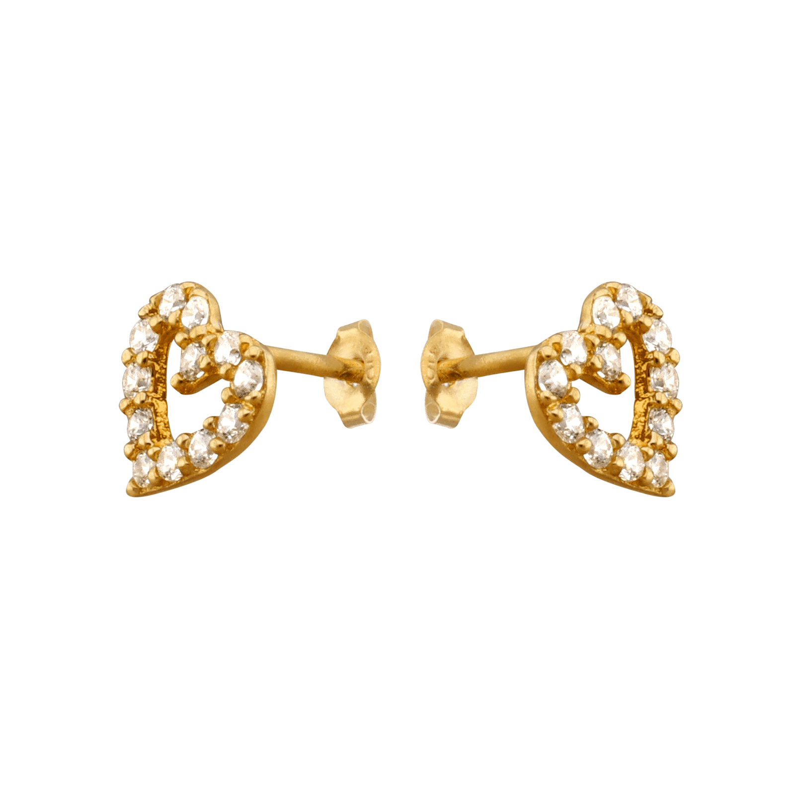 Boucles d'Oreilles Coeur Oxyde de Zirconium