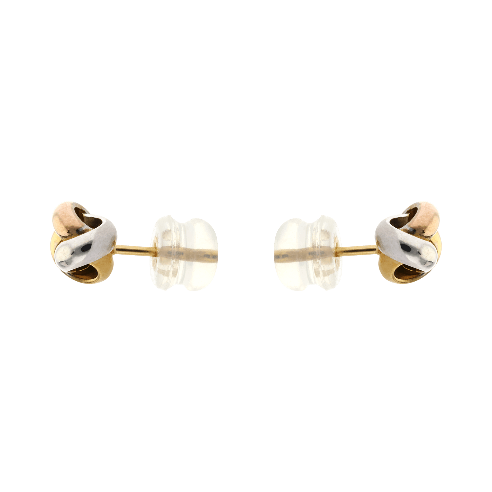 boucles d'oreilles PUCE NOEUD ENLACE TRIColore