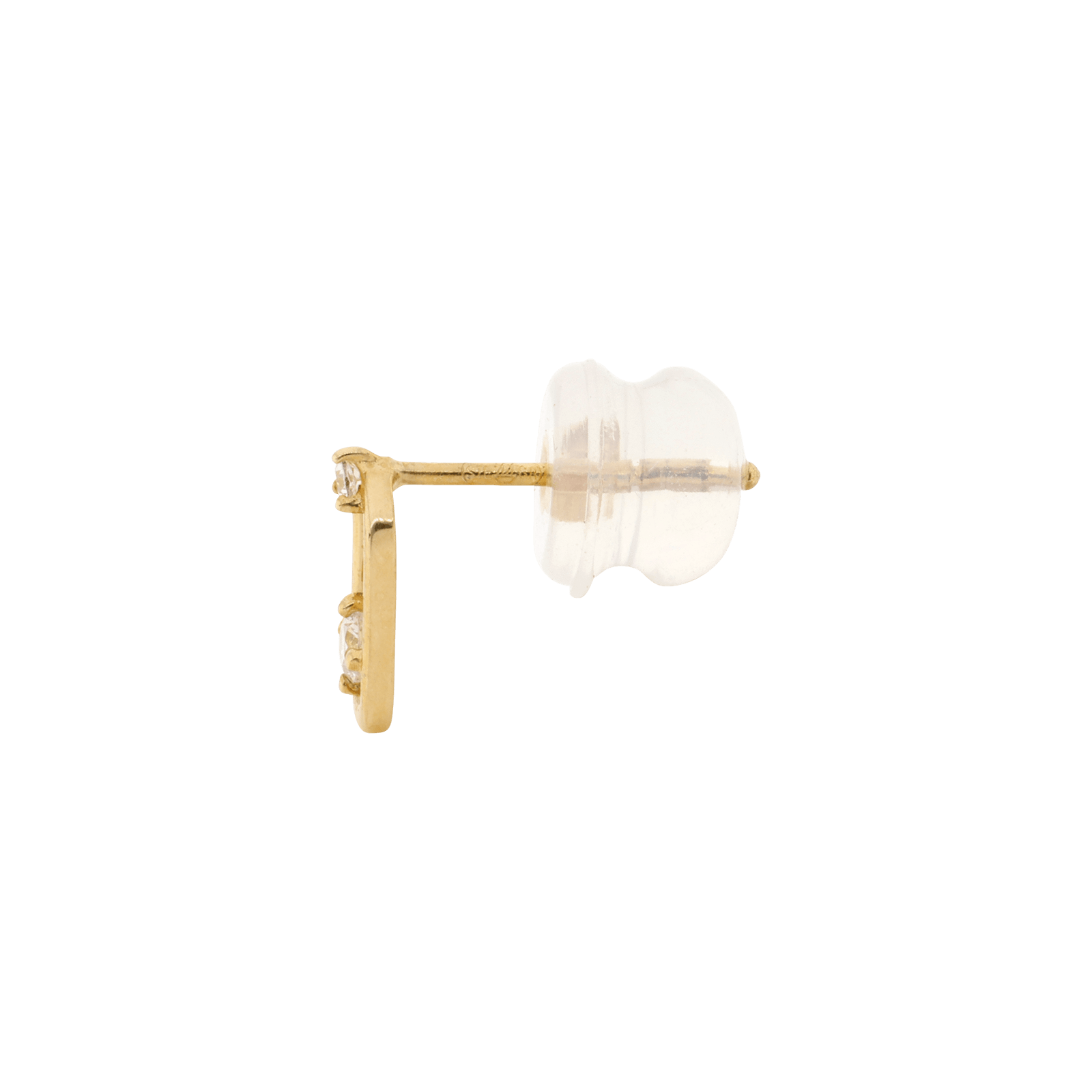 Boucles d'Oreilles rectangle double Oxyde de Zirconium
