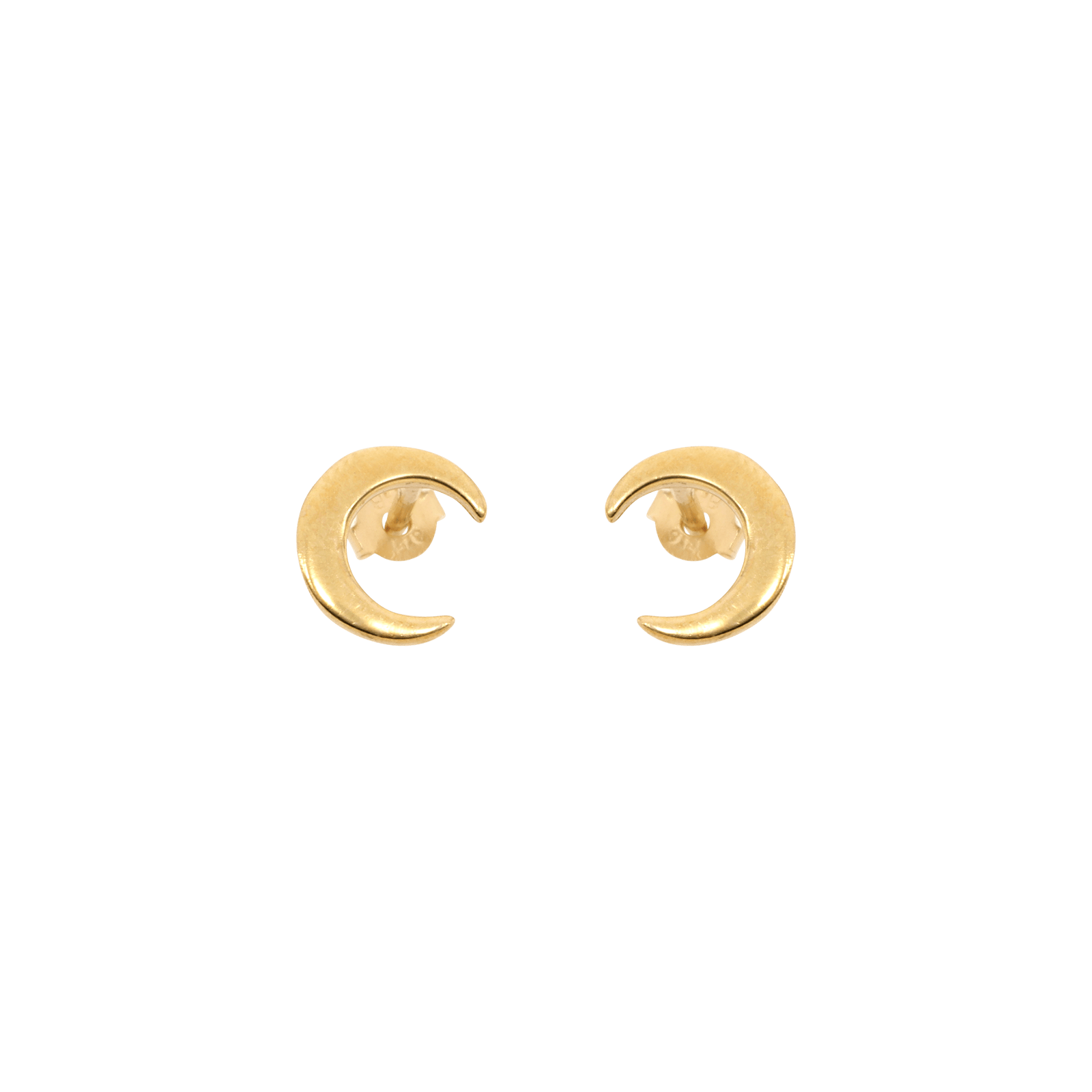 Boucles d'Oreilles puce lune demi cercle