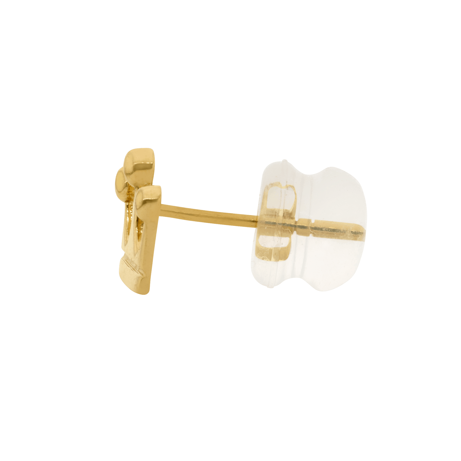 Boucles d'Oreilles puce couronne Lisse