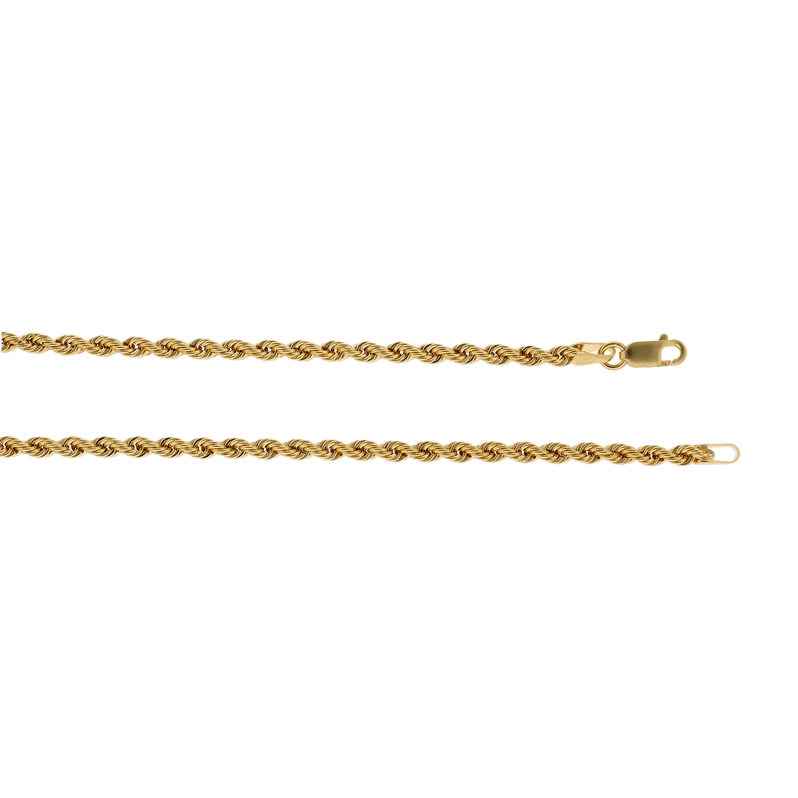 Collier chute corde 4.80 millimètres 45 centimètres