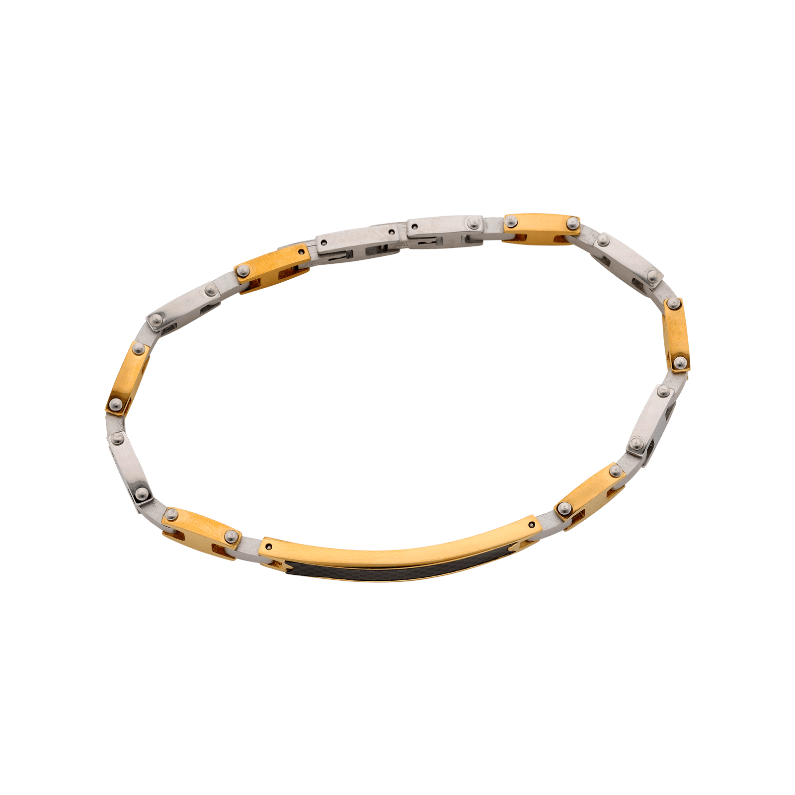 bracelet callas acier plaqué doré 21 mm