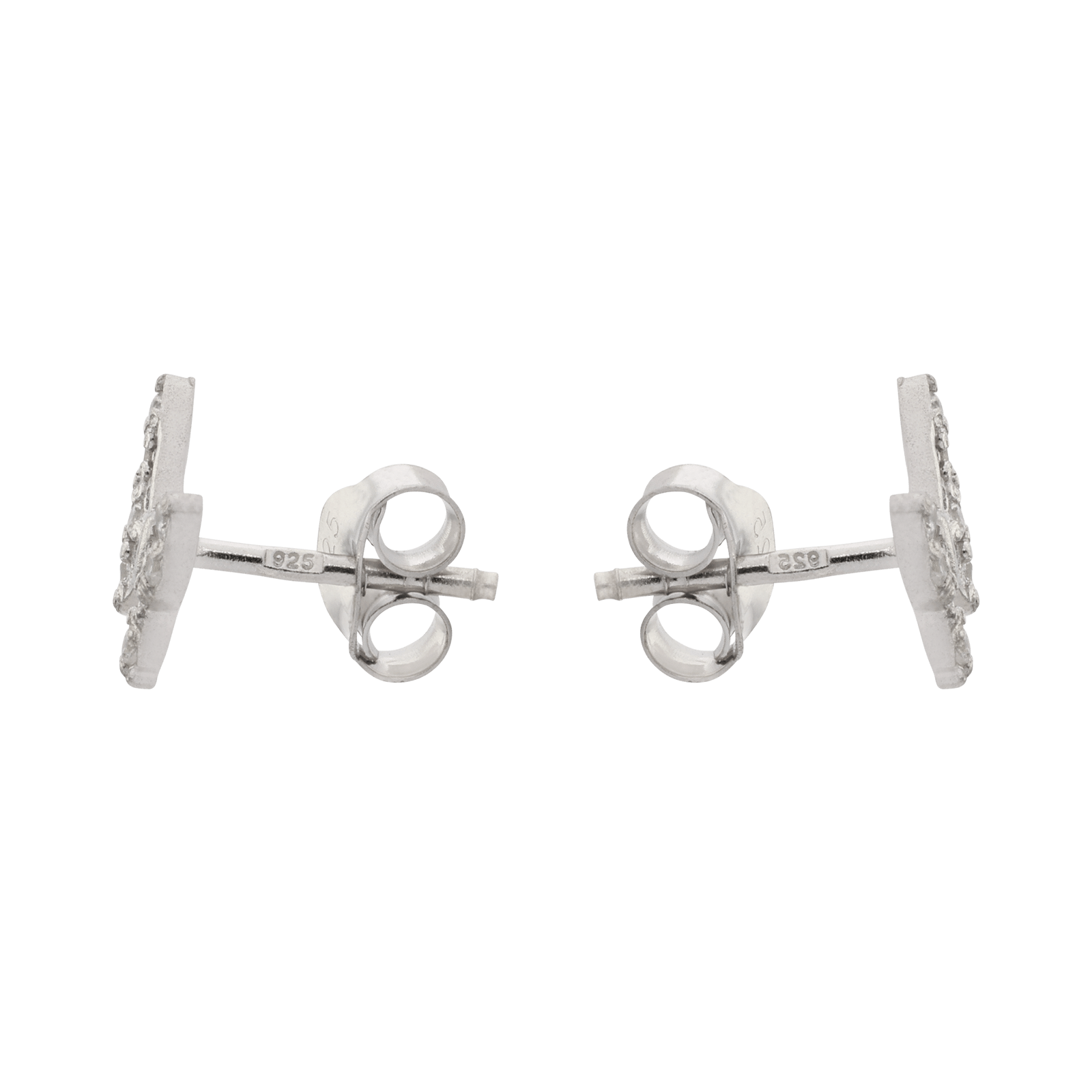 Boucles d'Oreilles Argent Papillon ajouré Oxyde de Zirconium