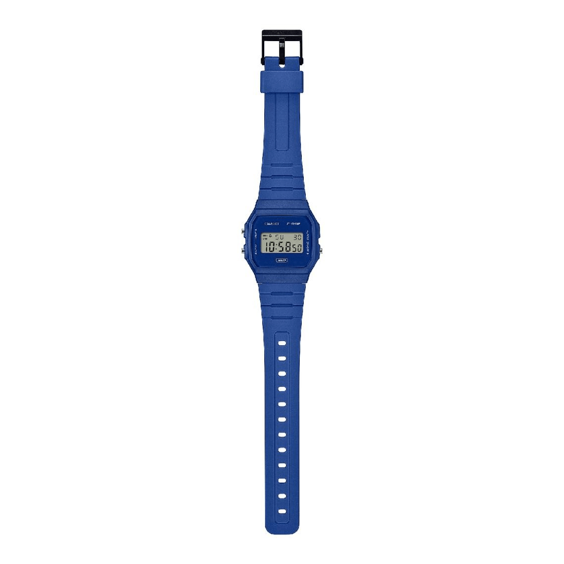 Montre Mixte Casio Vintage - F-91WB-2A1EF Bracelet Résine Bleu
