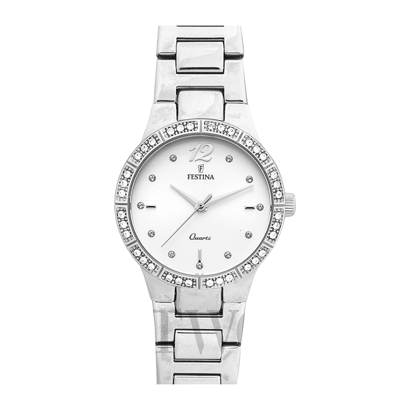 Montre Femme Festina  Acier Argenté, Cadran Argenté Zirconium – F20240-1