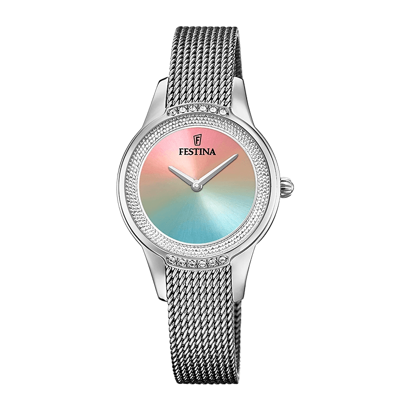 Montre Femme Festina Mademoiselle  Acier Milanais 30.2mm, Cadran Dégradé – F20494-9
