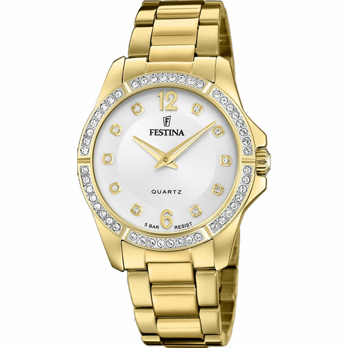 Montre Femme Festina 02-017MADEMOISELLE F20596-1 - Bracelet Acier Doré