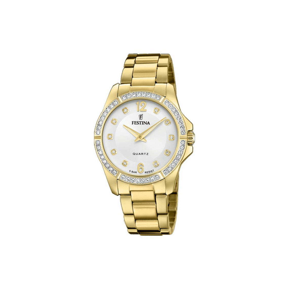 Montre Femme Festina 02-017MADEMOISELLE F20596-1 - Bracelet Acier Doré