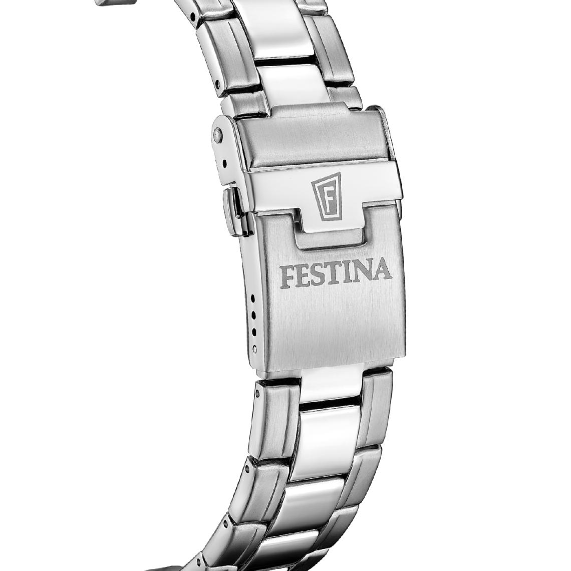 Montre Homme Festina Timeless Chronograph - F20694-5 Bracelet Acier Argenté