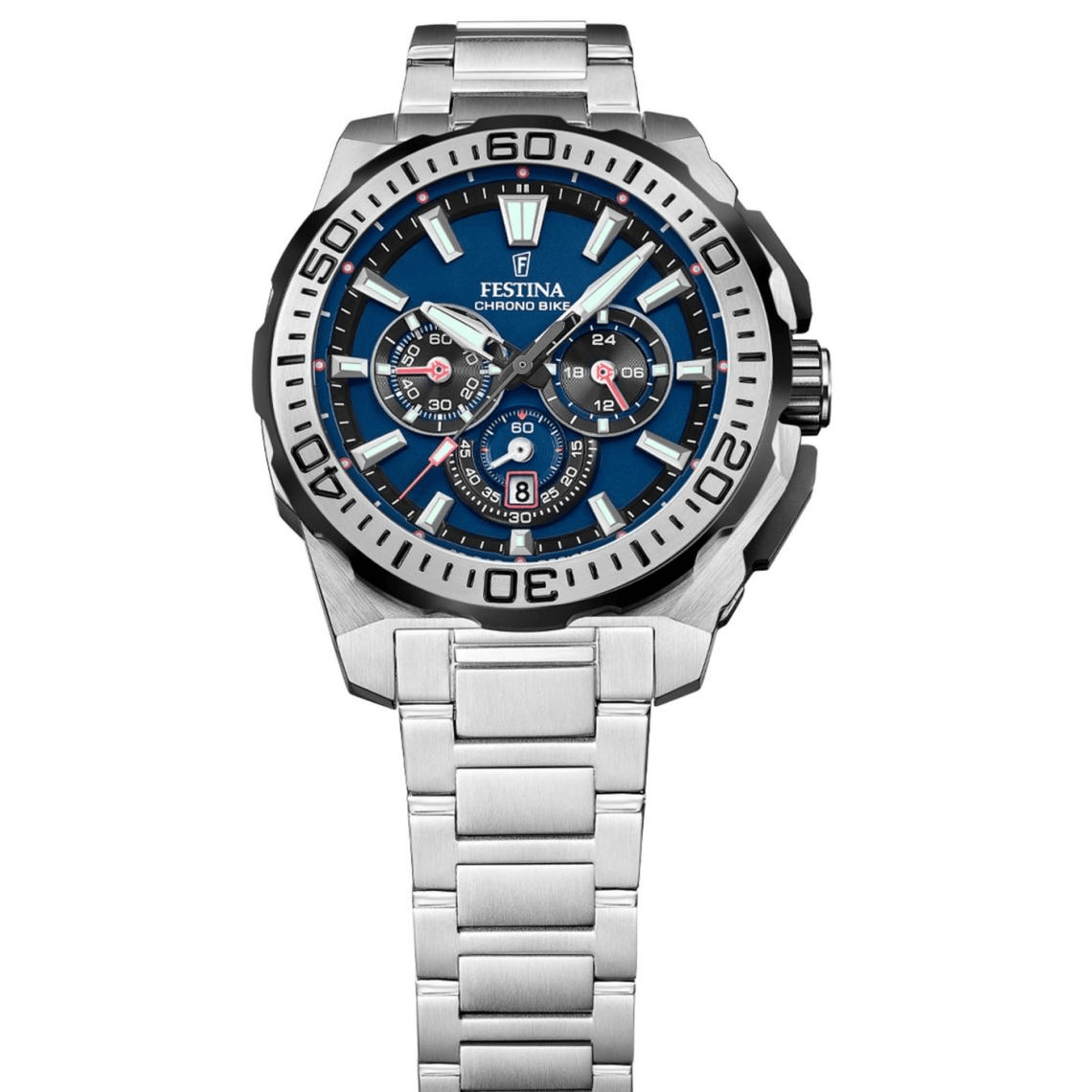 Montre Homme Festina Chrono Bike - F20724-2 Bracelet Acier Argent