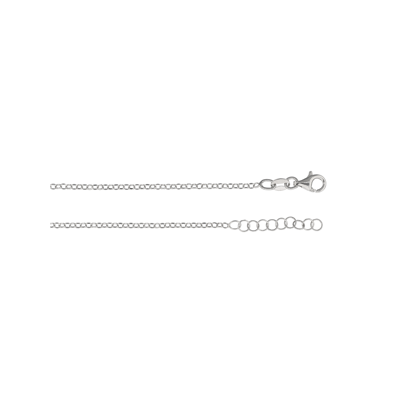 Bracelet Argent trois cercles entrelacés 18 plus 2 centimètres