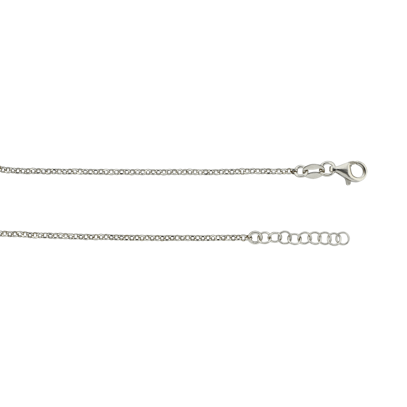 bracelet Argent Centre Love et Oxyde de Zirconium 18 plus 2 centimètres
