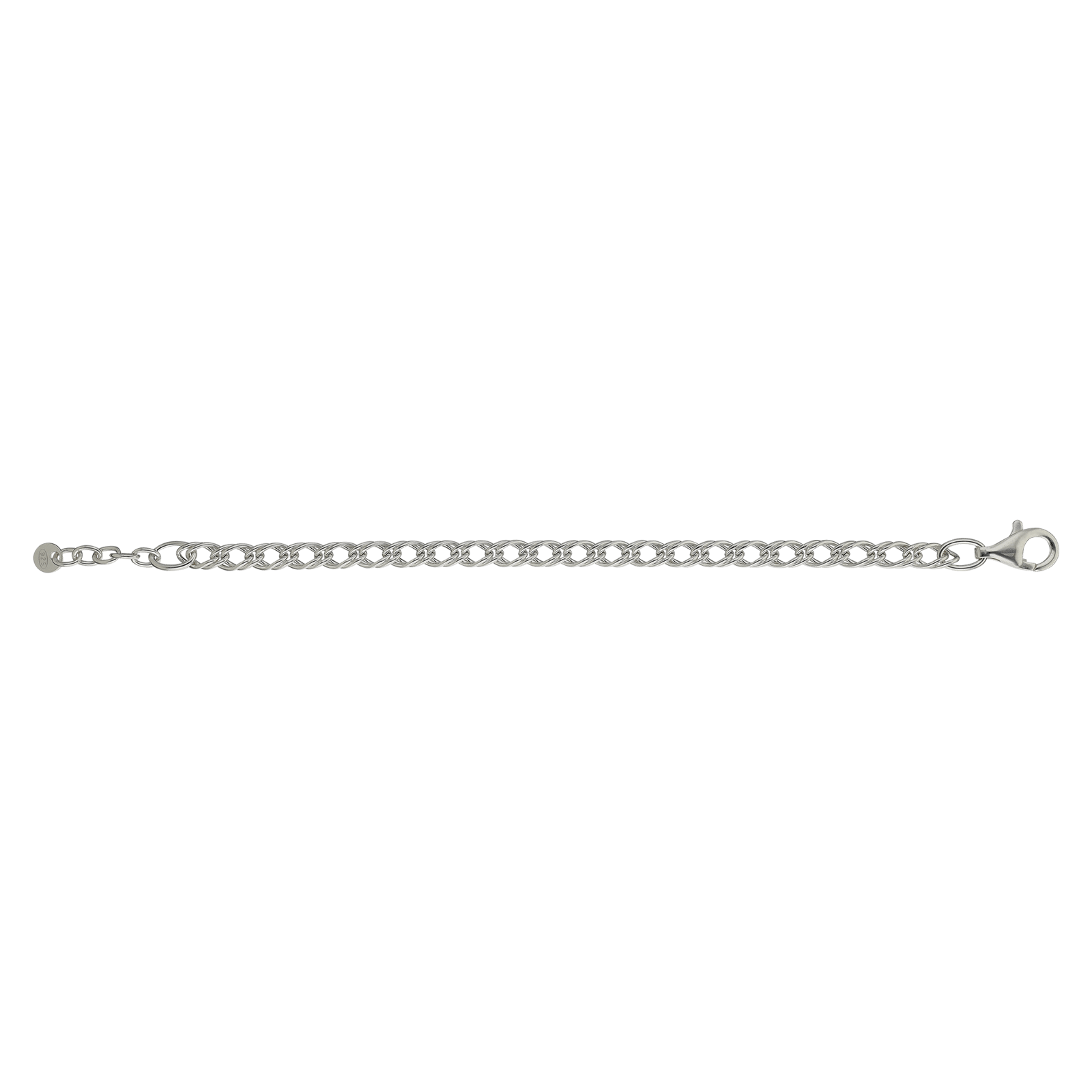 bracelet maille fantaisie deux fils 20cm