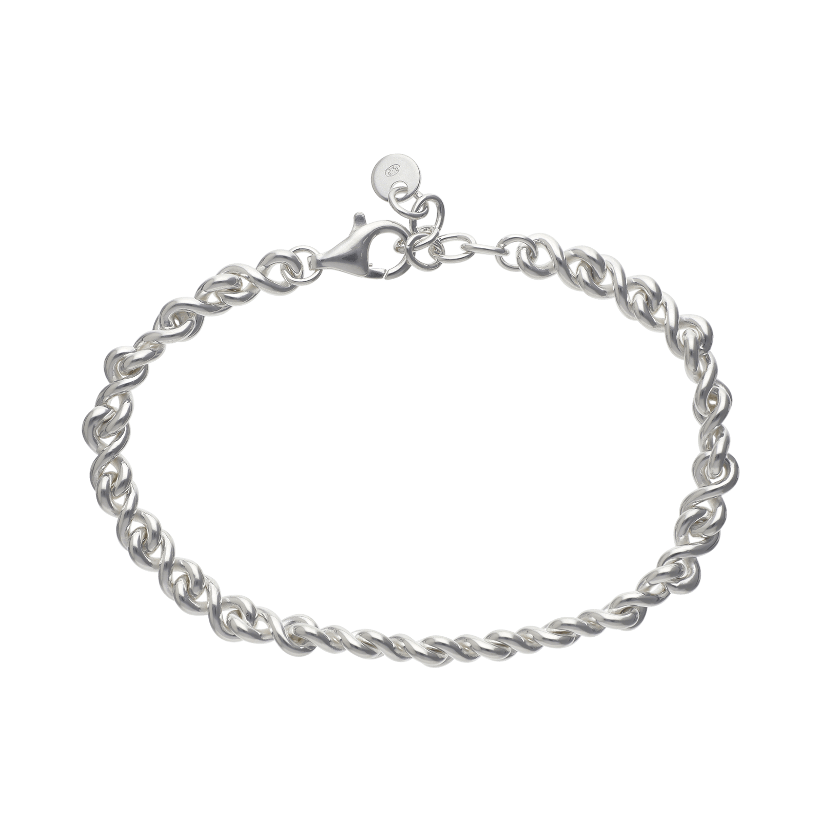 bracelet maille infini argent 20cm