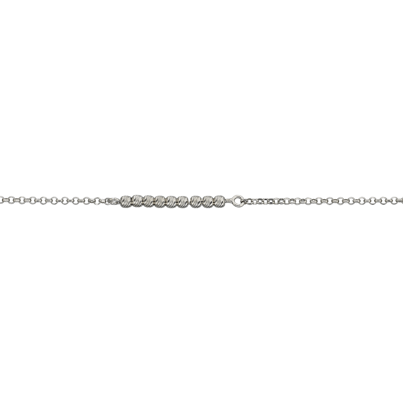 bracelet Argent Centre blé 18 centimètres plus 2 centimètres