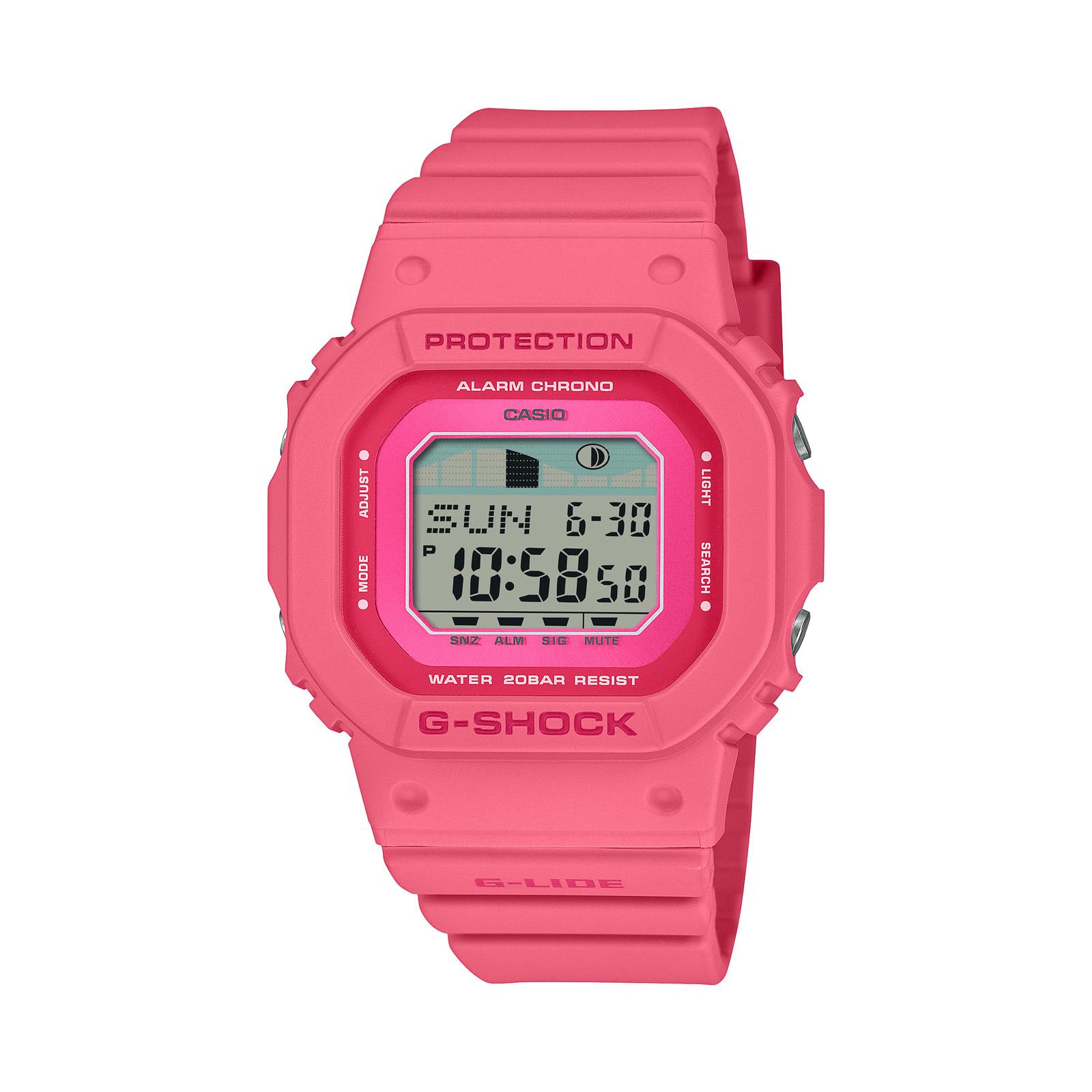 MONTRE G-shock Femme g-lide s-series : glx-s5610 rose 20 bar