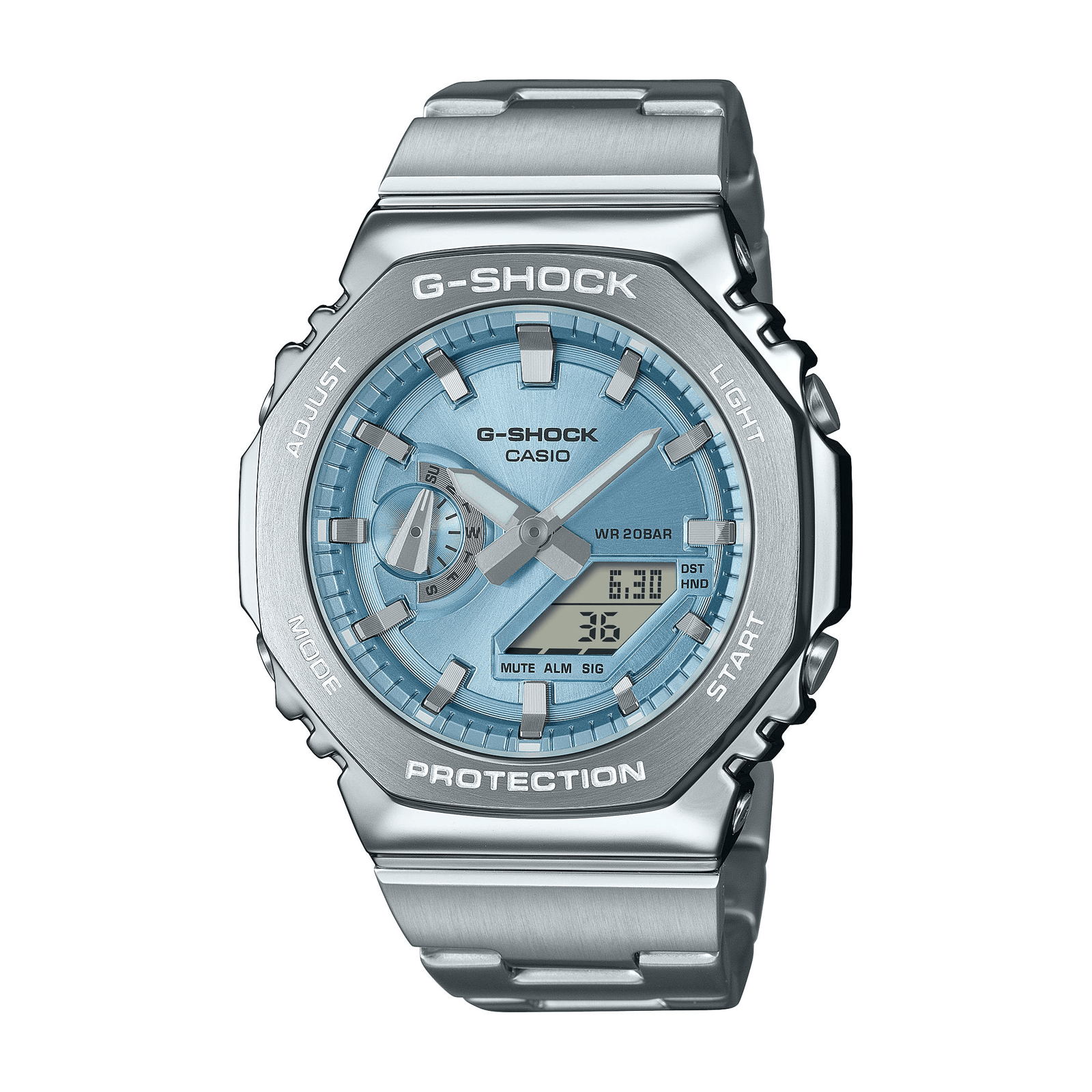 Montre G-shock GM-2110D cadran bleu glace