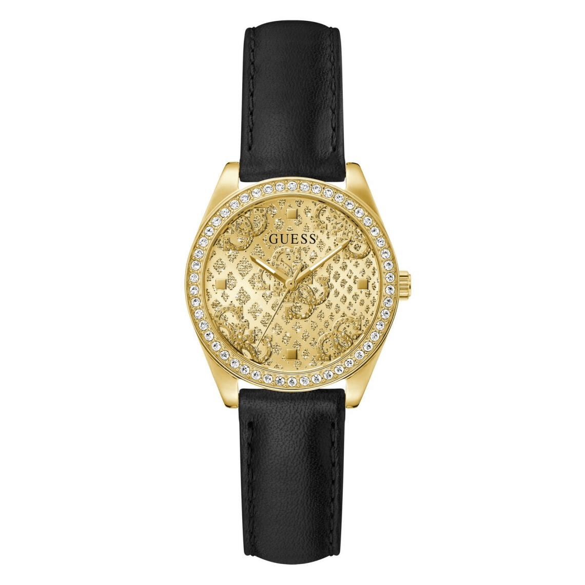 Montre Guess Boa en Cuir Noir
