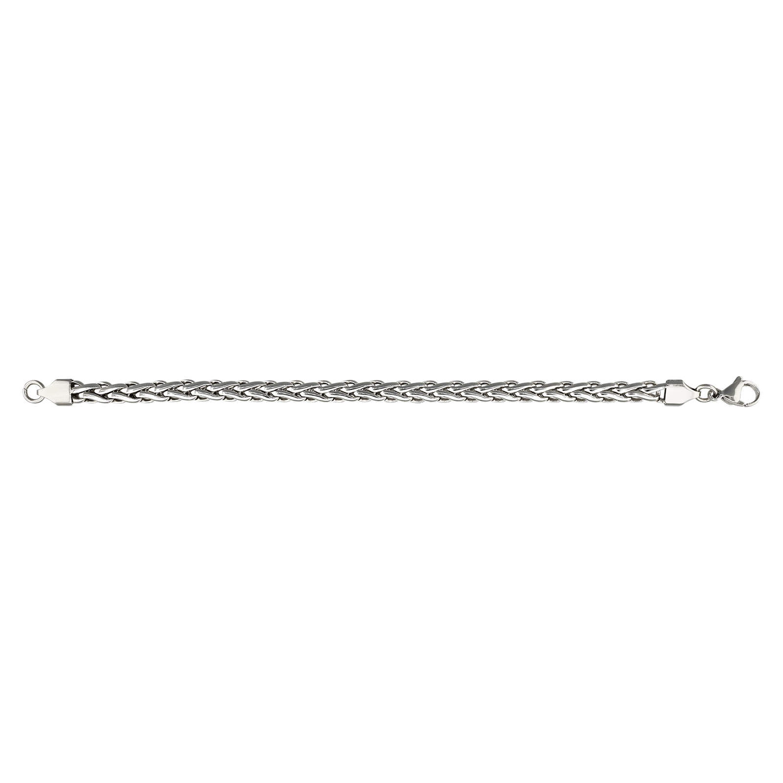 Bracelet Callas Acier maille palmier 19 centimètres