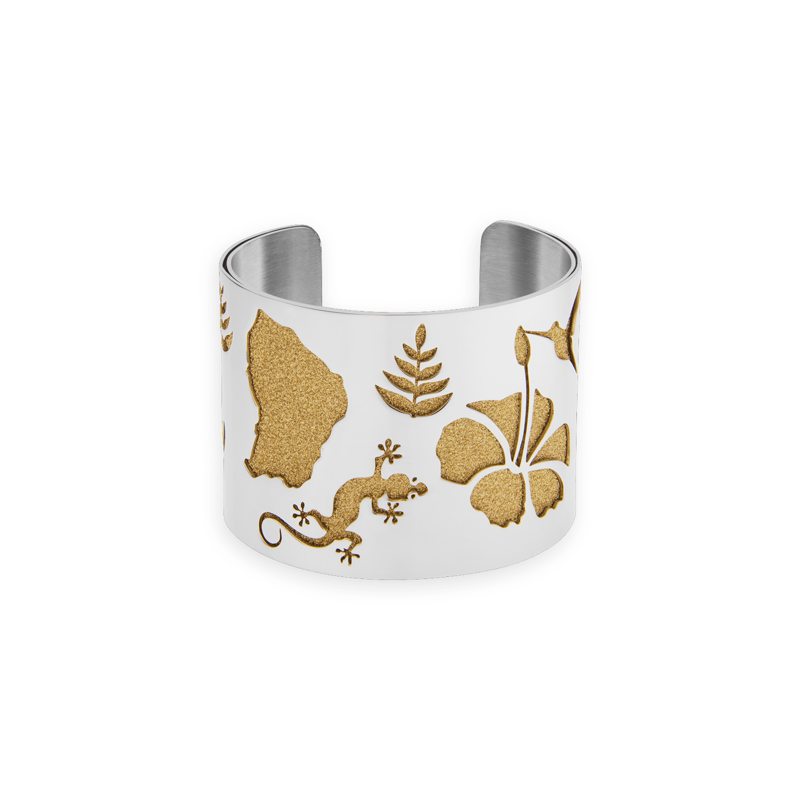 manchette 9.7 grammes Acier et paillettes Carte Guyane