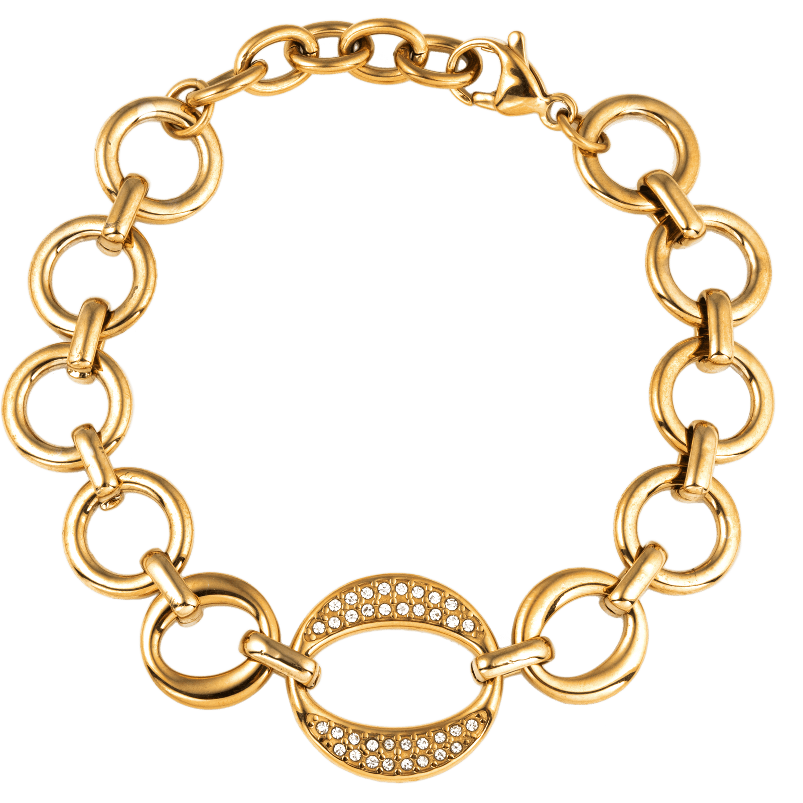 Bracelet CALLAS Acier chaine forçat plat
