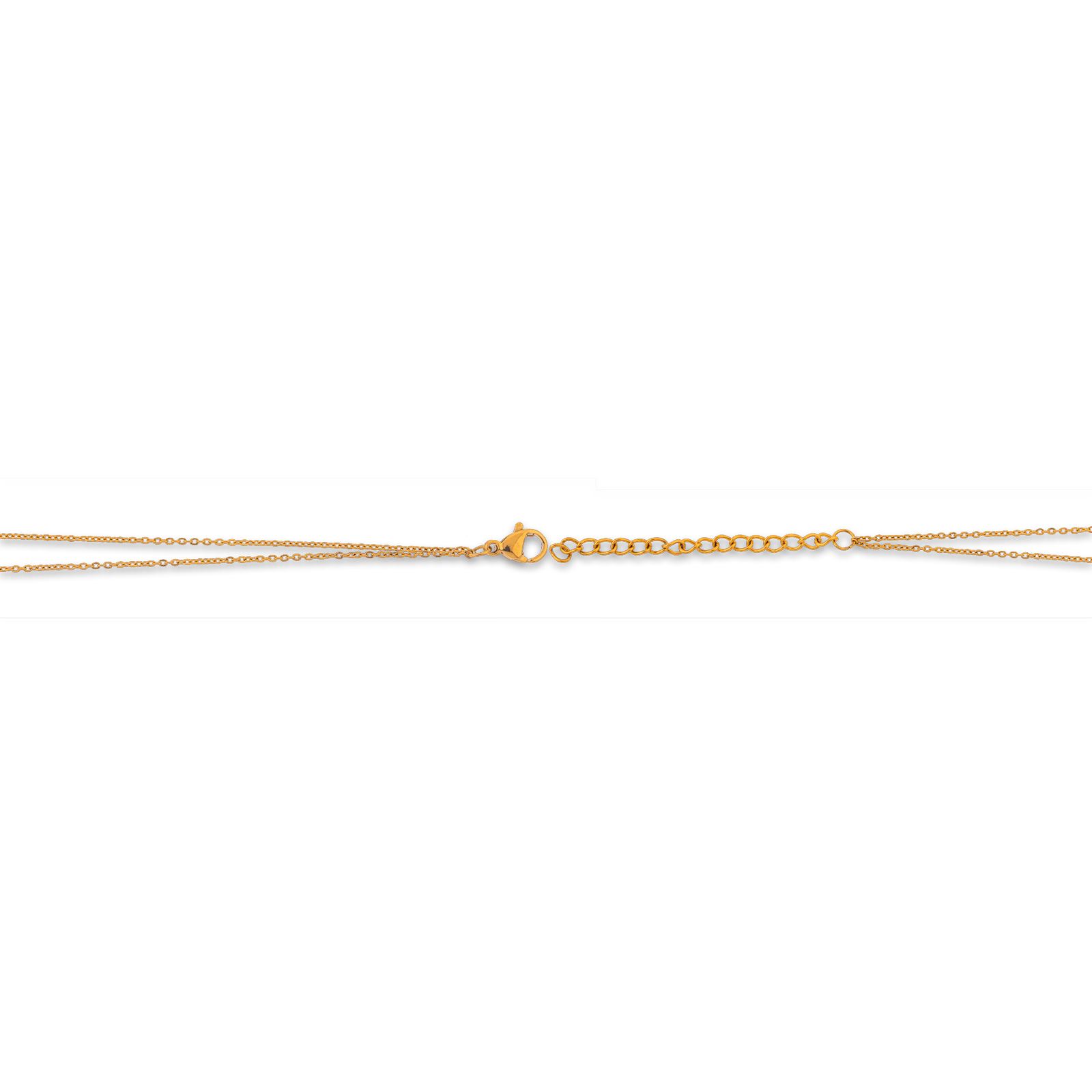 Bracelet Acier Jaune Trèfle Zirconium