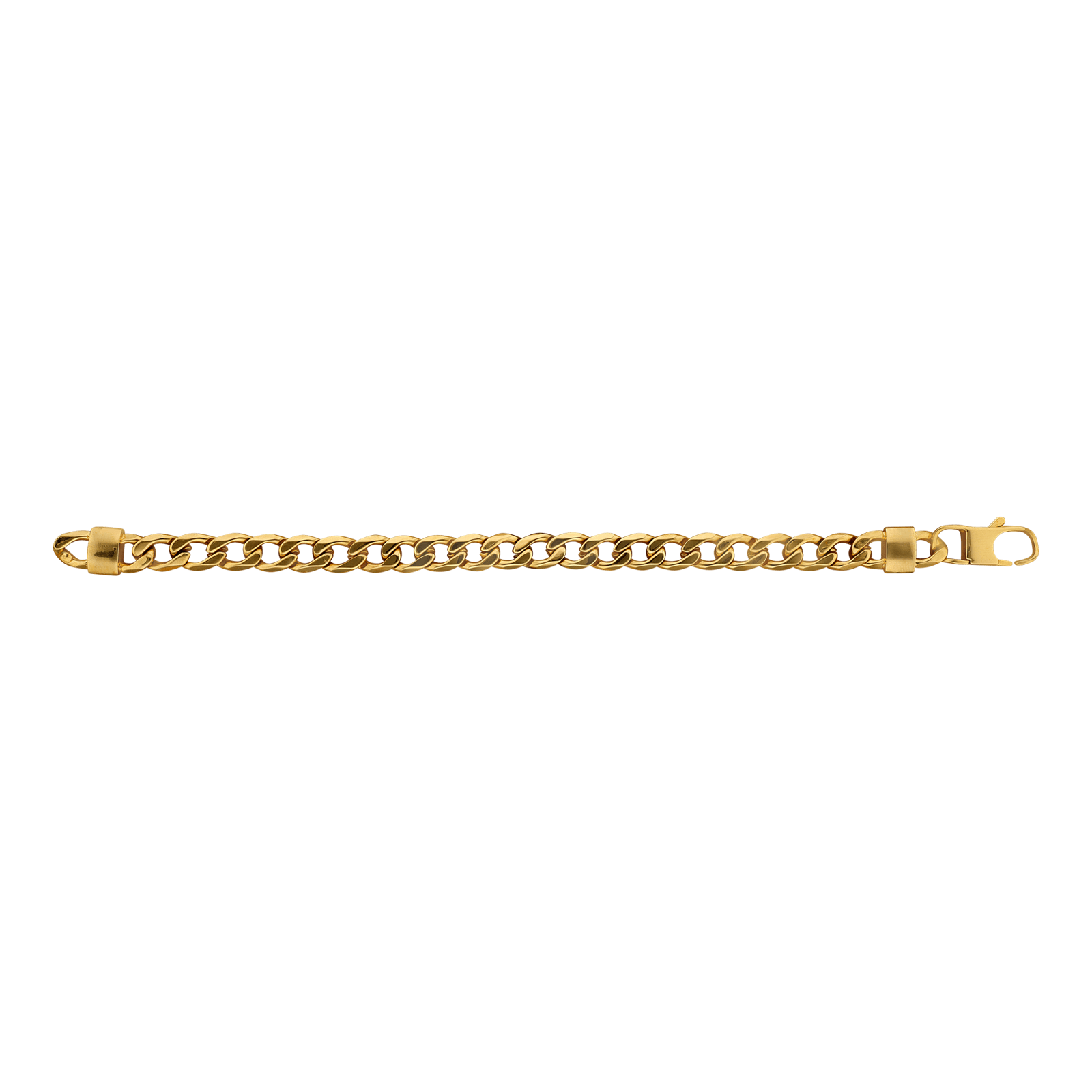 bracelet callas acier doré maille gourmette diamanté 21 mm