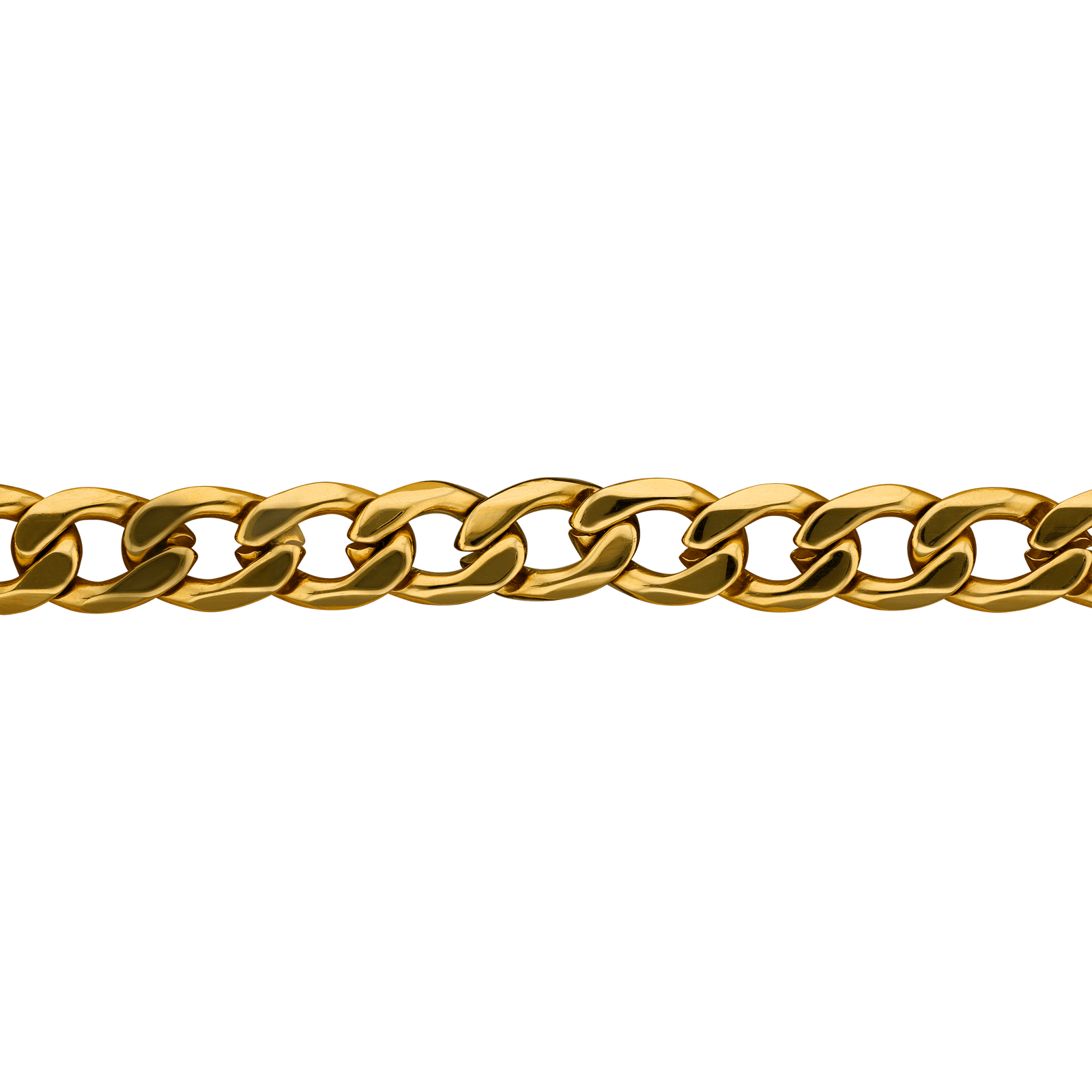bracelet callas acier doré maille gourmette diamanté 21 mm