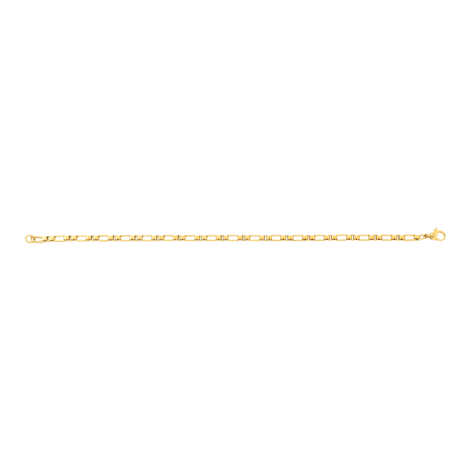 bracelet callas acier doré maille homme 21 mm