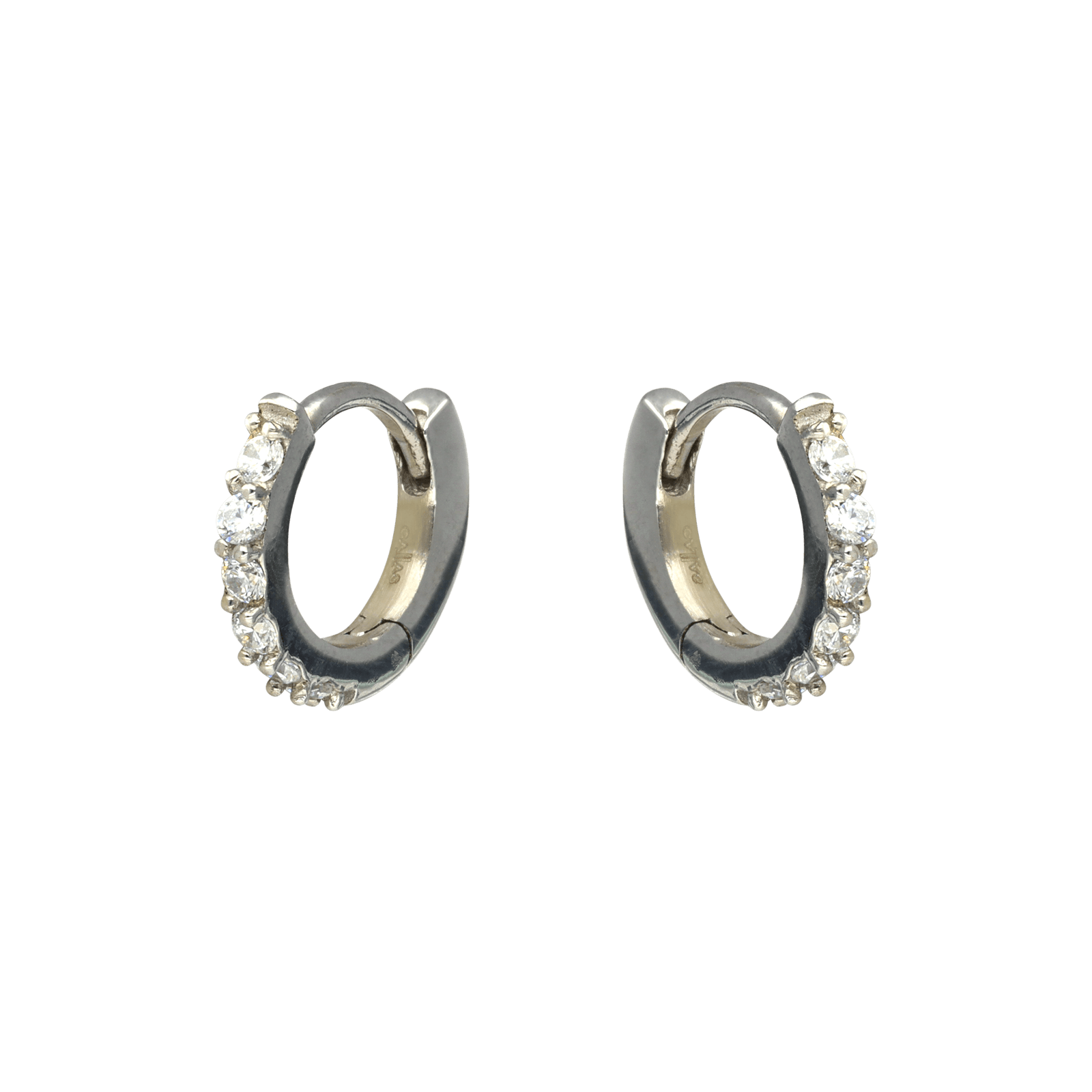 Créoles Callas Acier 12 Oxyde de Zirconium 1.6 millimètres 12 millimètres