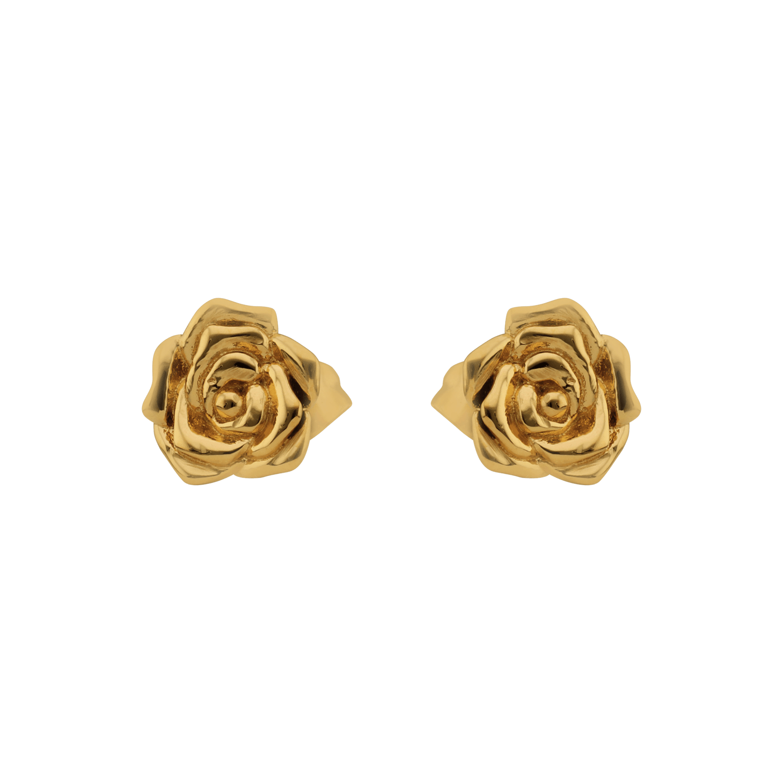 boucles d'oreilles callas acier doré rose