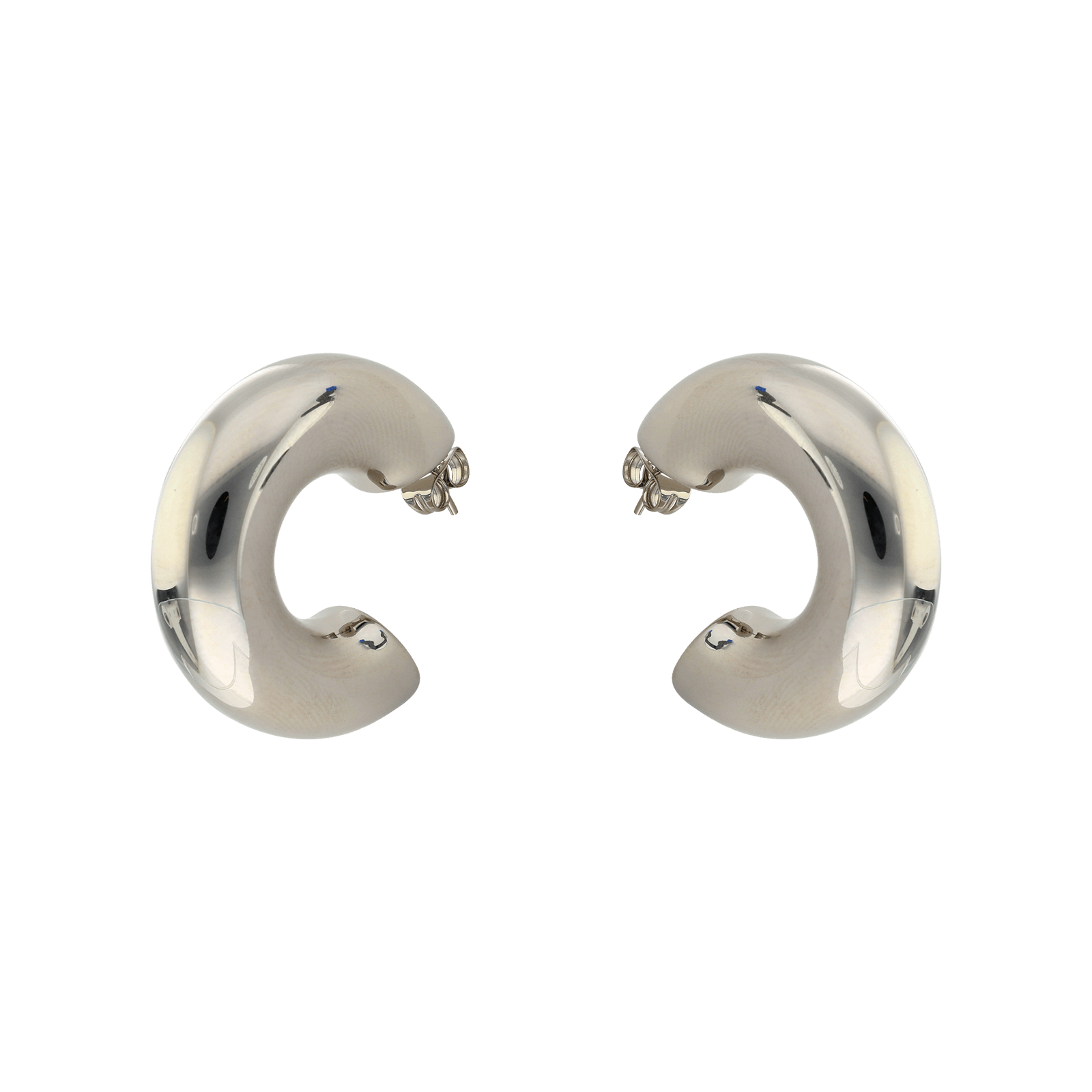 Créoles Callas Acier Tube large 30 millimètres