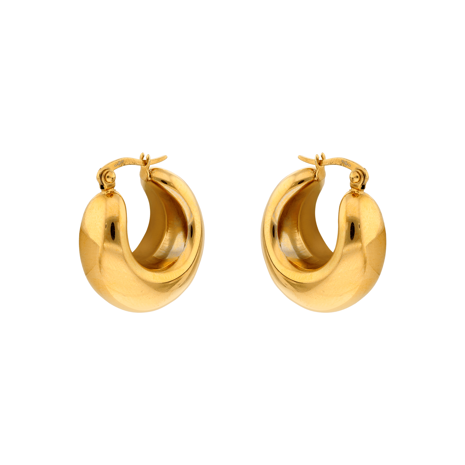 Créoles Acier Callas bombées 22mm