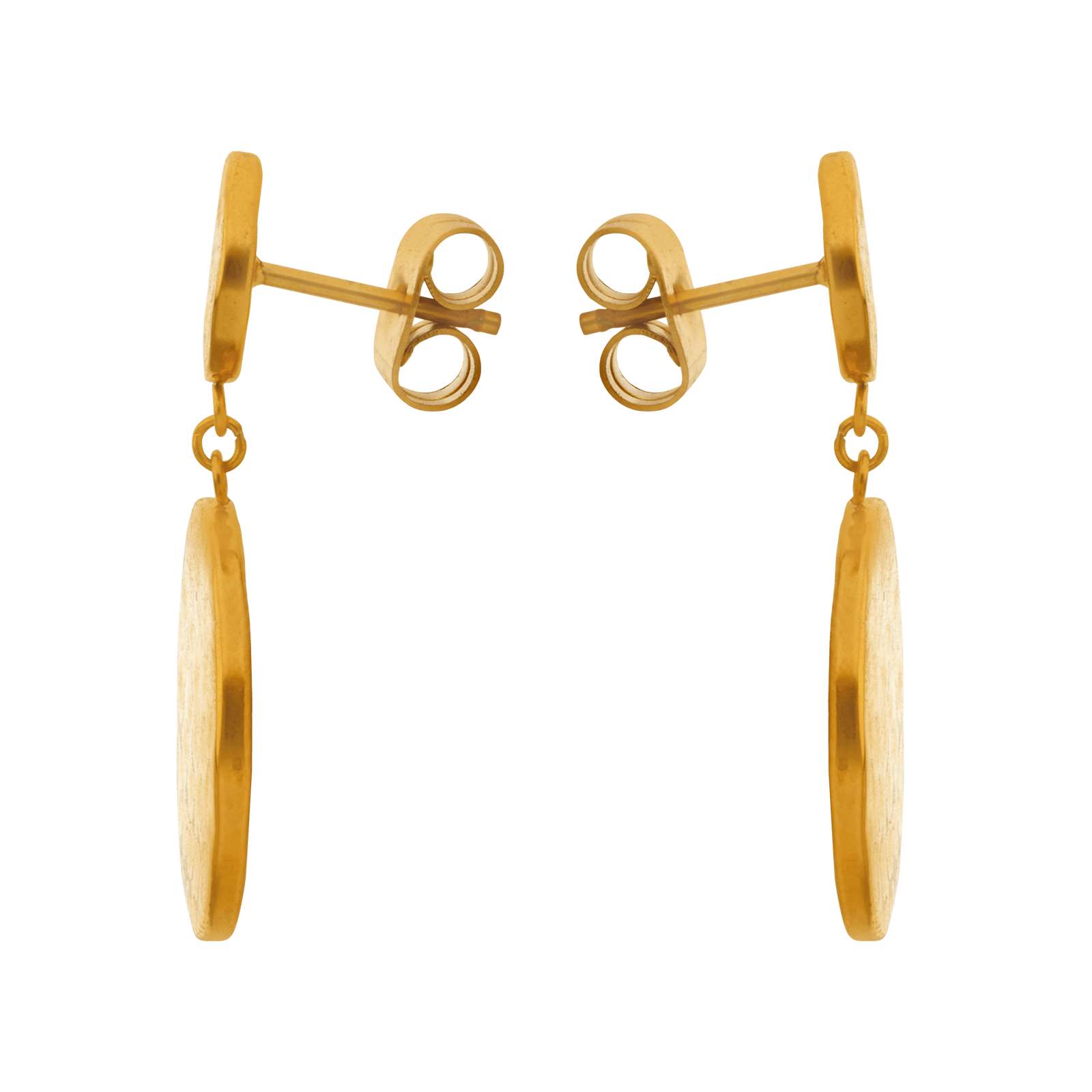 Boucles d'oreilles ACIER PASTILLES MARTELES