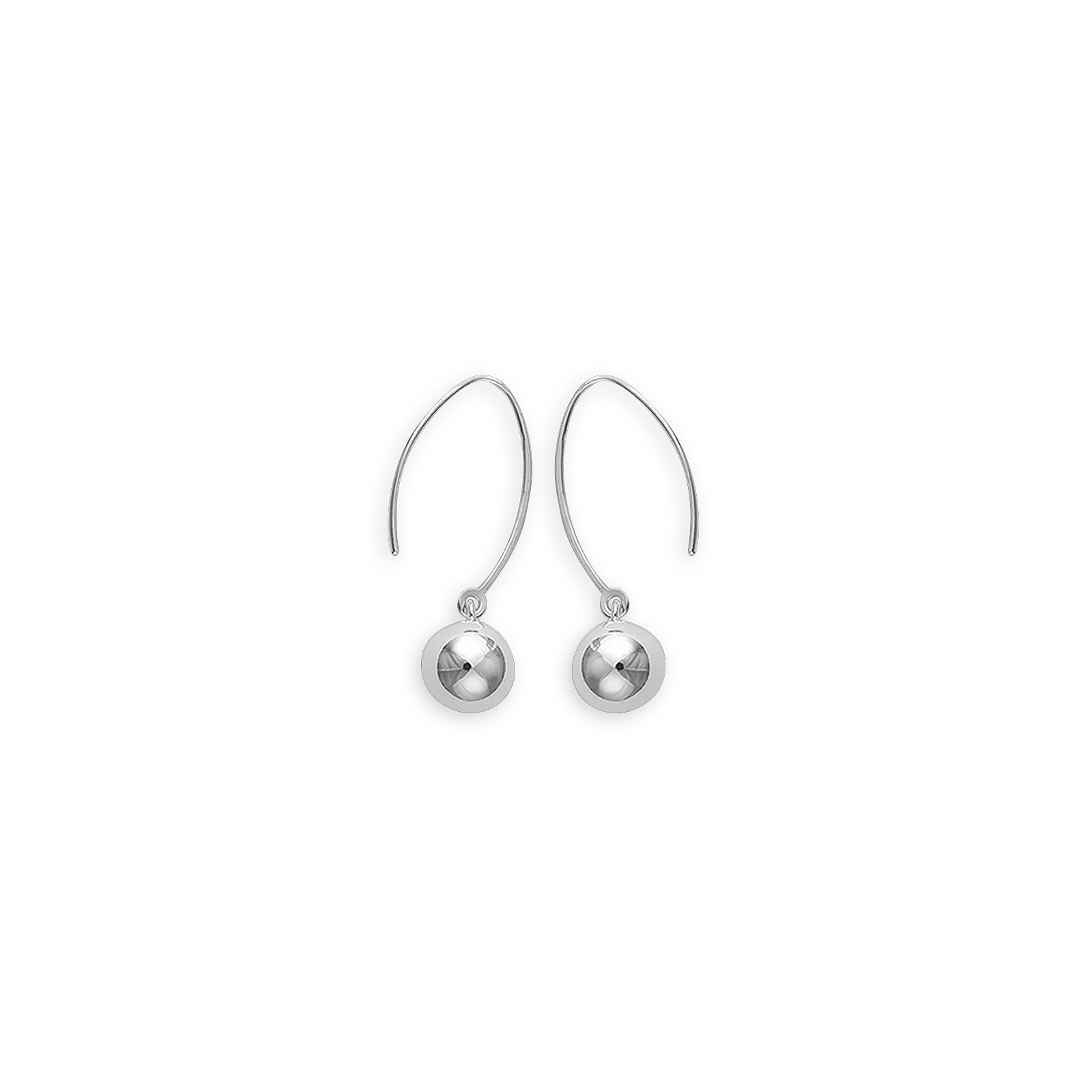 Boucles D'oreilles Acier Pendant 12*32mm Grain D'acier 9mm