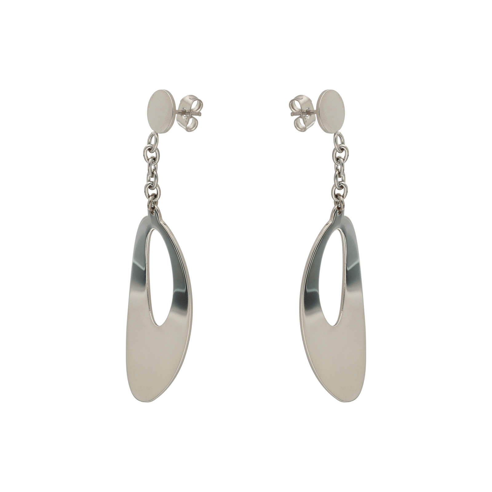 Boucles d'Oreilles Callas Pendentif ovale ajouré
