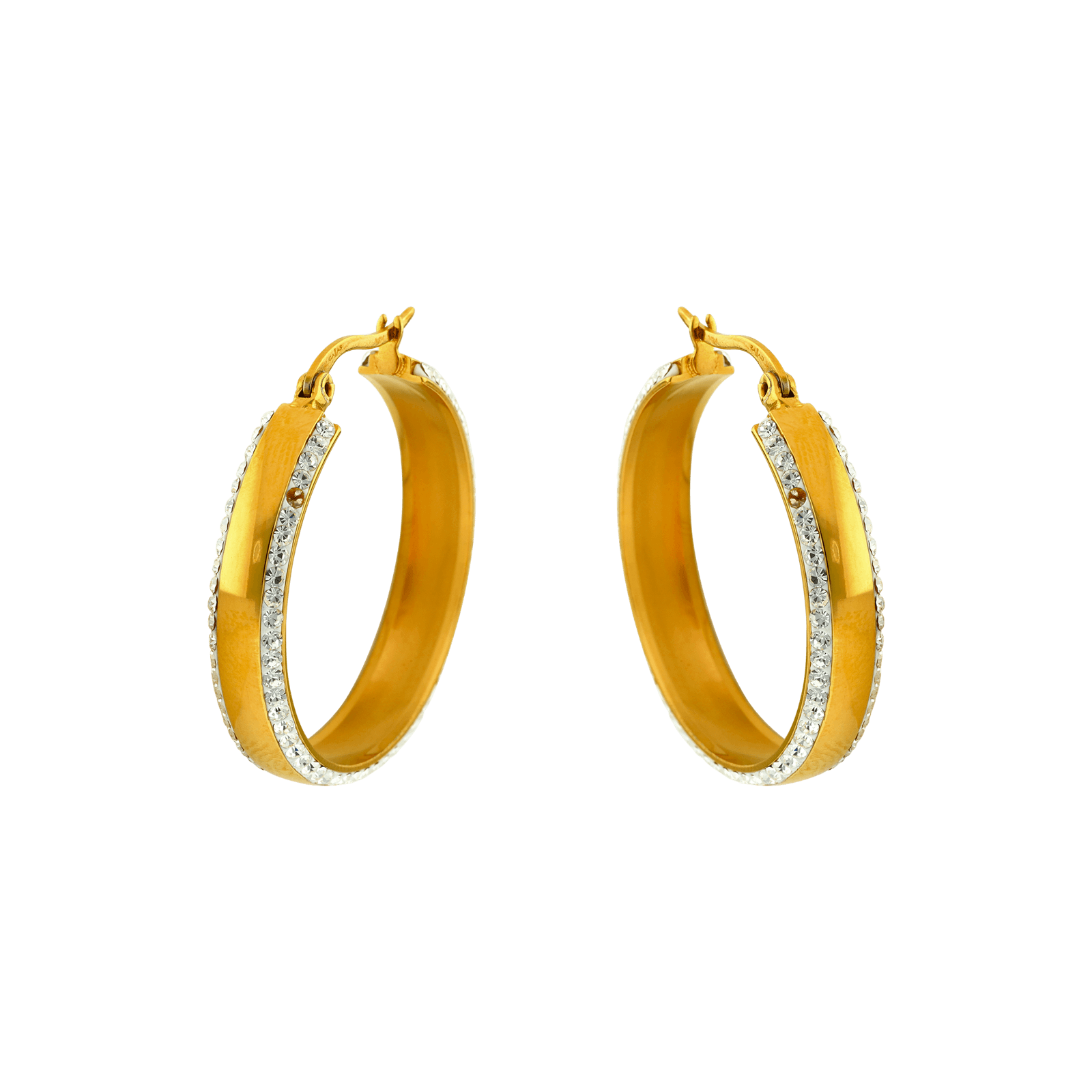acier doré callas doré et cristal