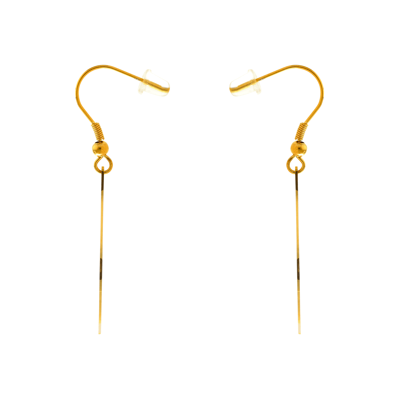 boucles d'oreilles callas crochet acier 1 feuille ajouré doré