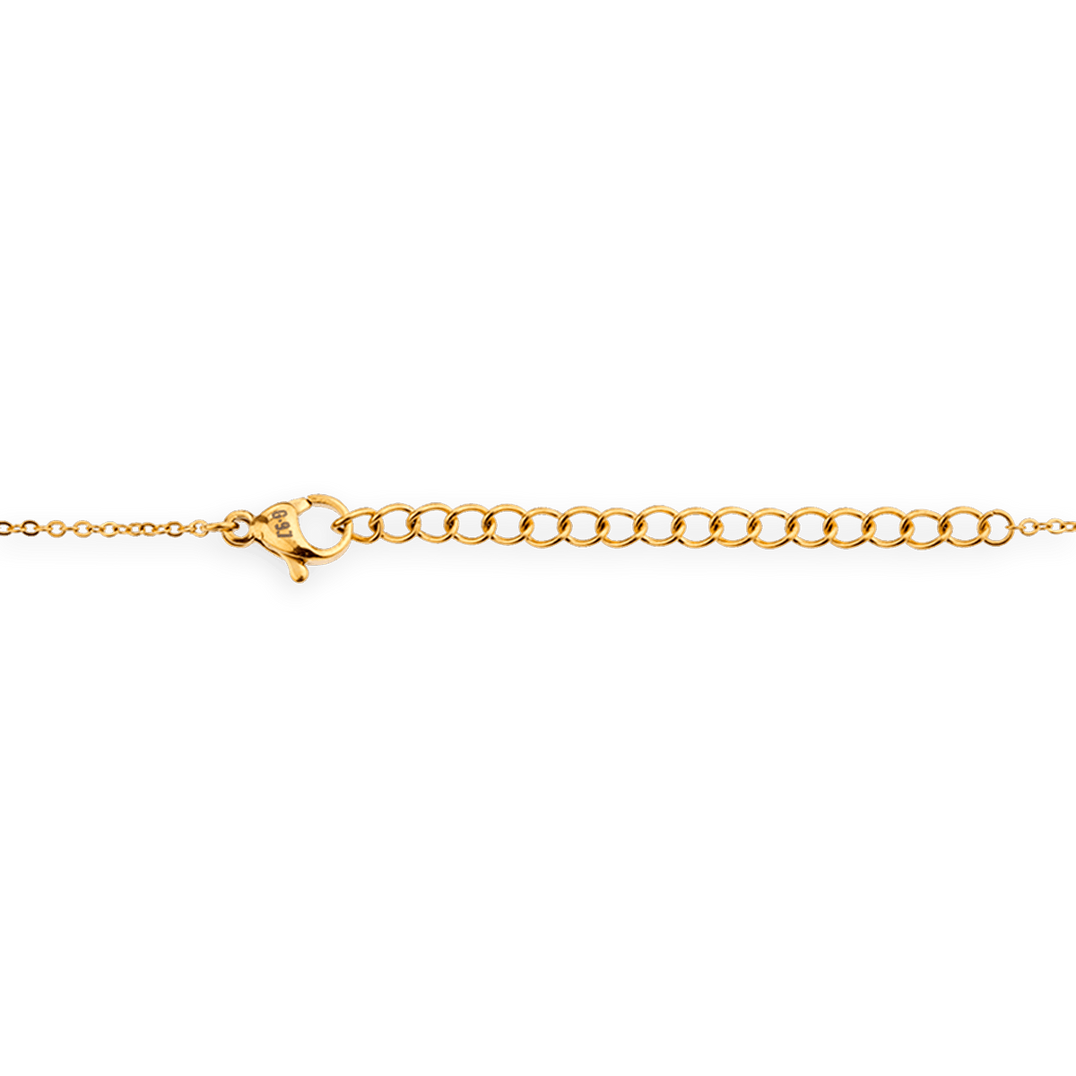 Collier Acier Jaune Carte Guadeloupe Pailletée 27.5*20mm 40  à 45cm