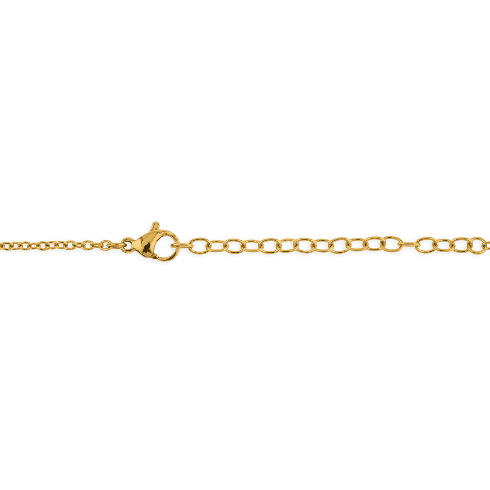 Collier acier bicolore carte de la Guadeloupe