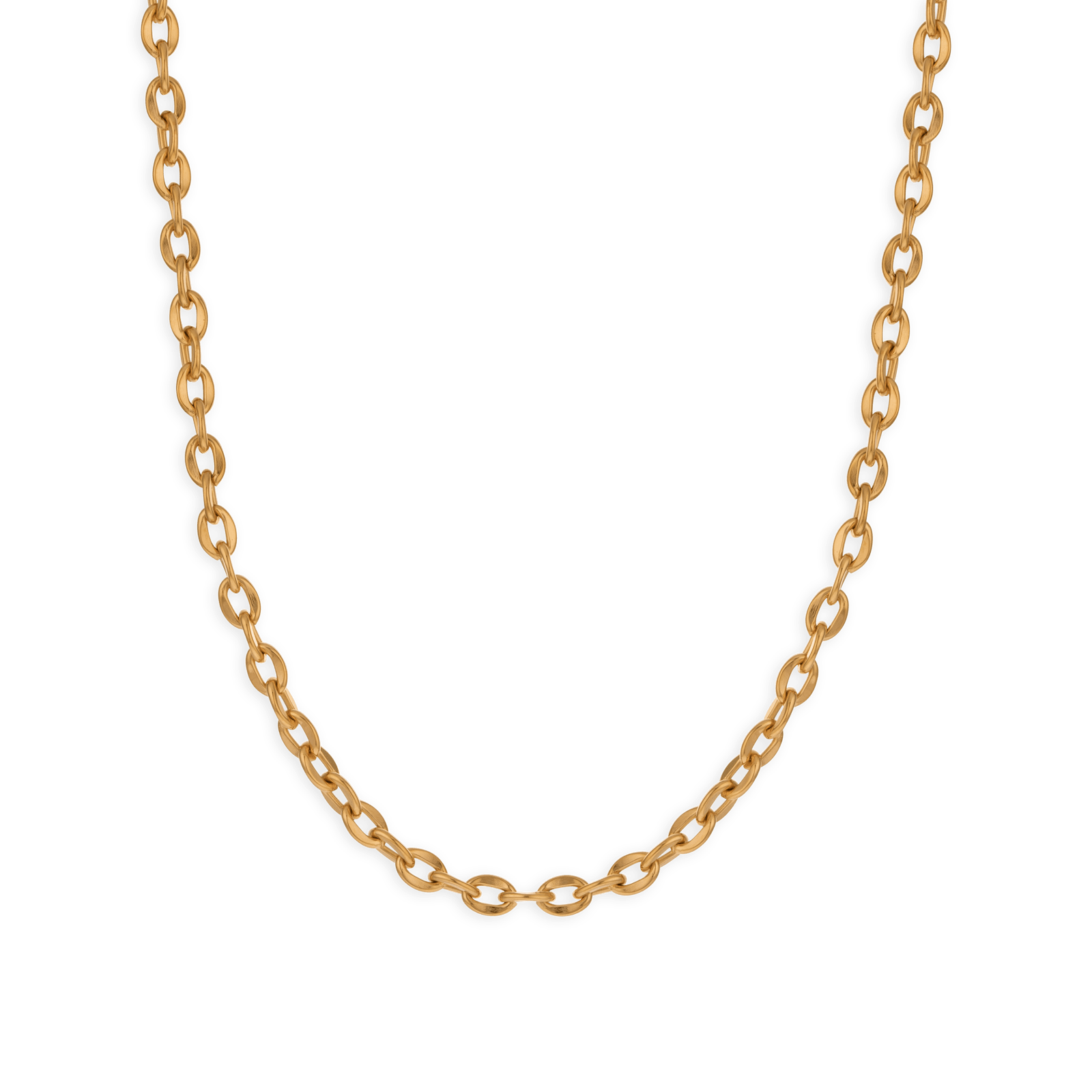 Collier acier maille forçat