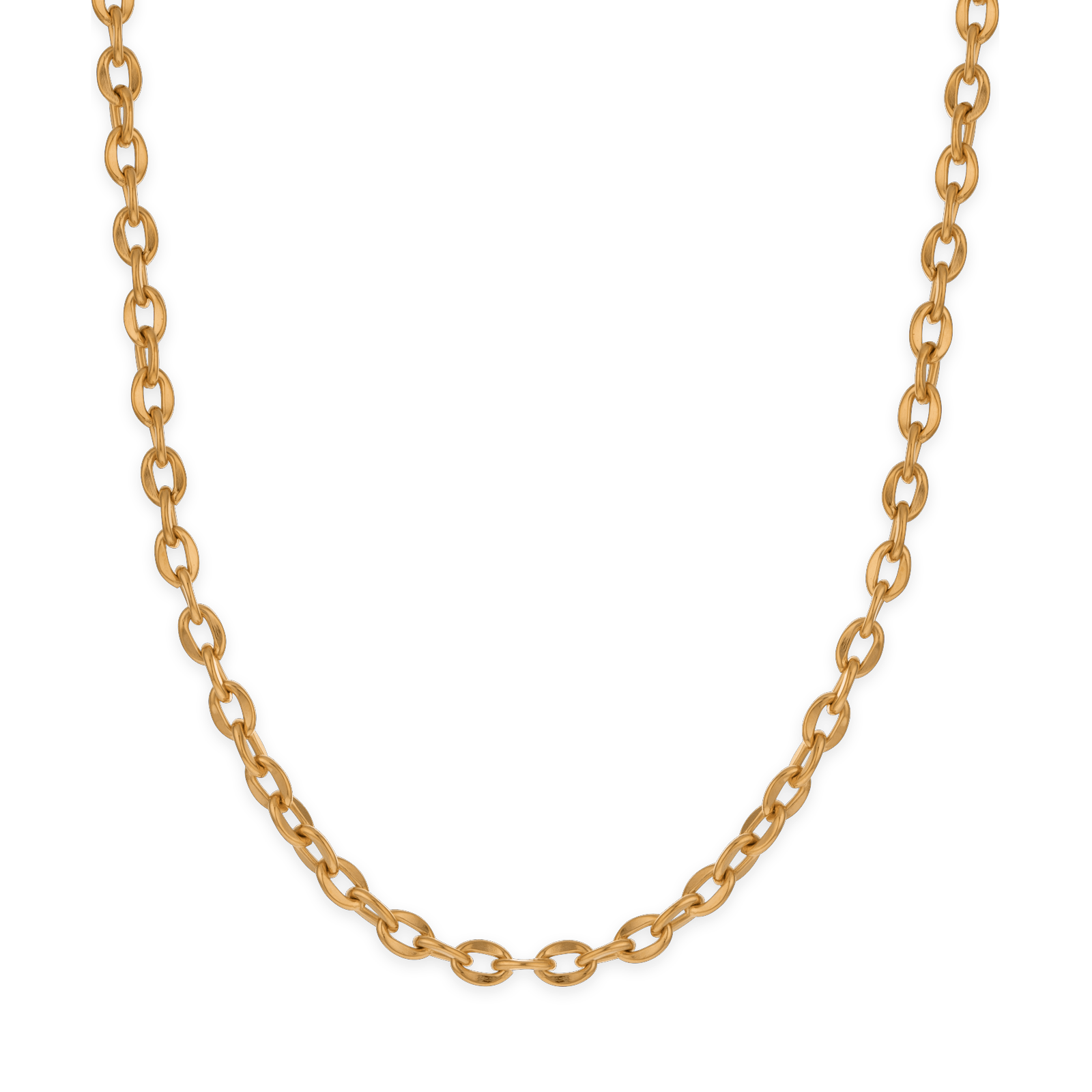 Collier acier maille forçat