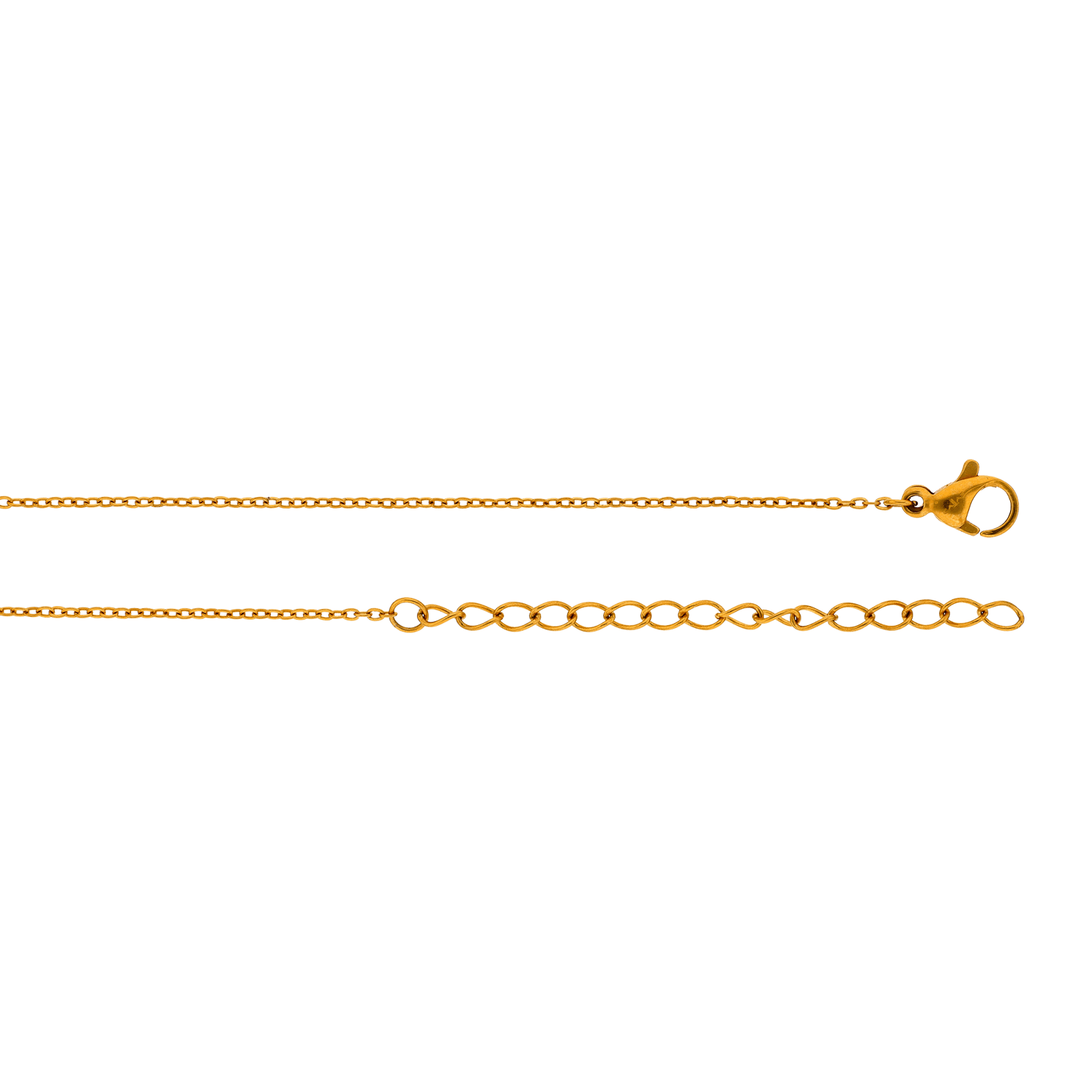 Collier Callas Pendentif Perle synthétique grise 8 millimètres et Zirconia Cubique 2 millimètres 40 plus 5 centimètres Acier doré