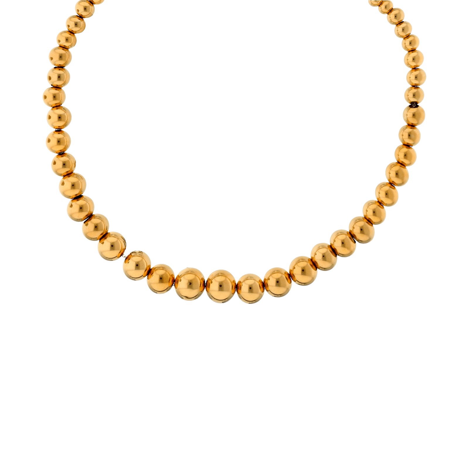 Collier CALLAS ACIER IPG GROSSE CHUTE BOULE 45+3CM TAG