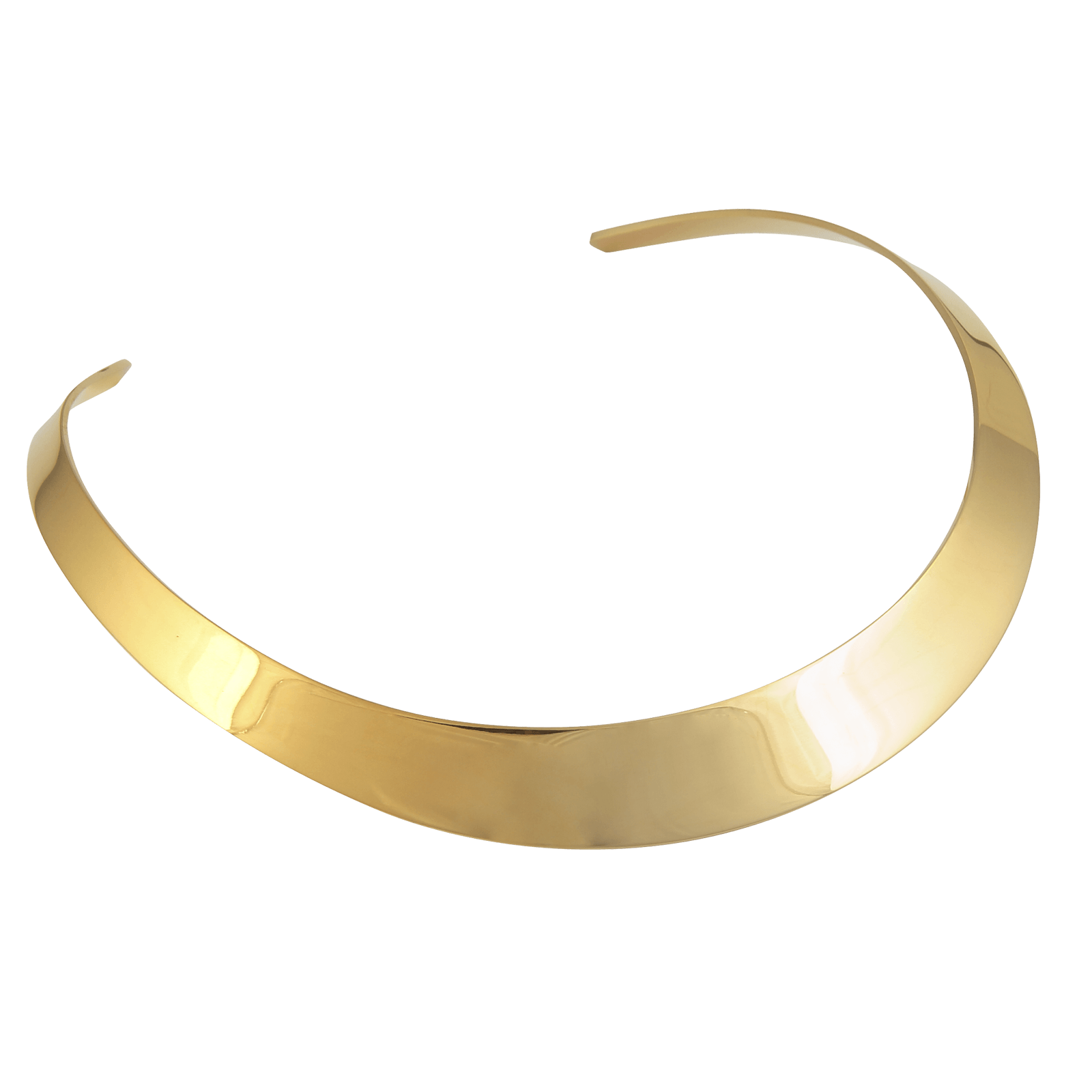 Collier Callas torque en acier doré