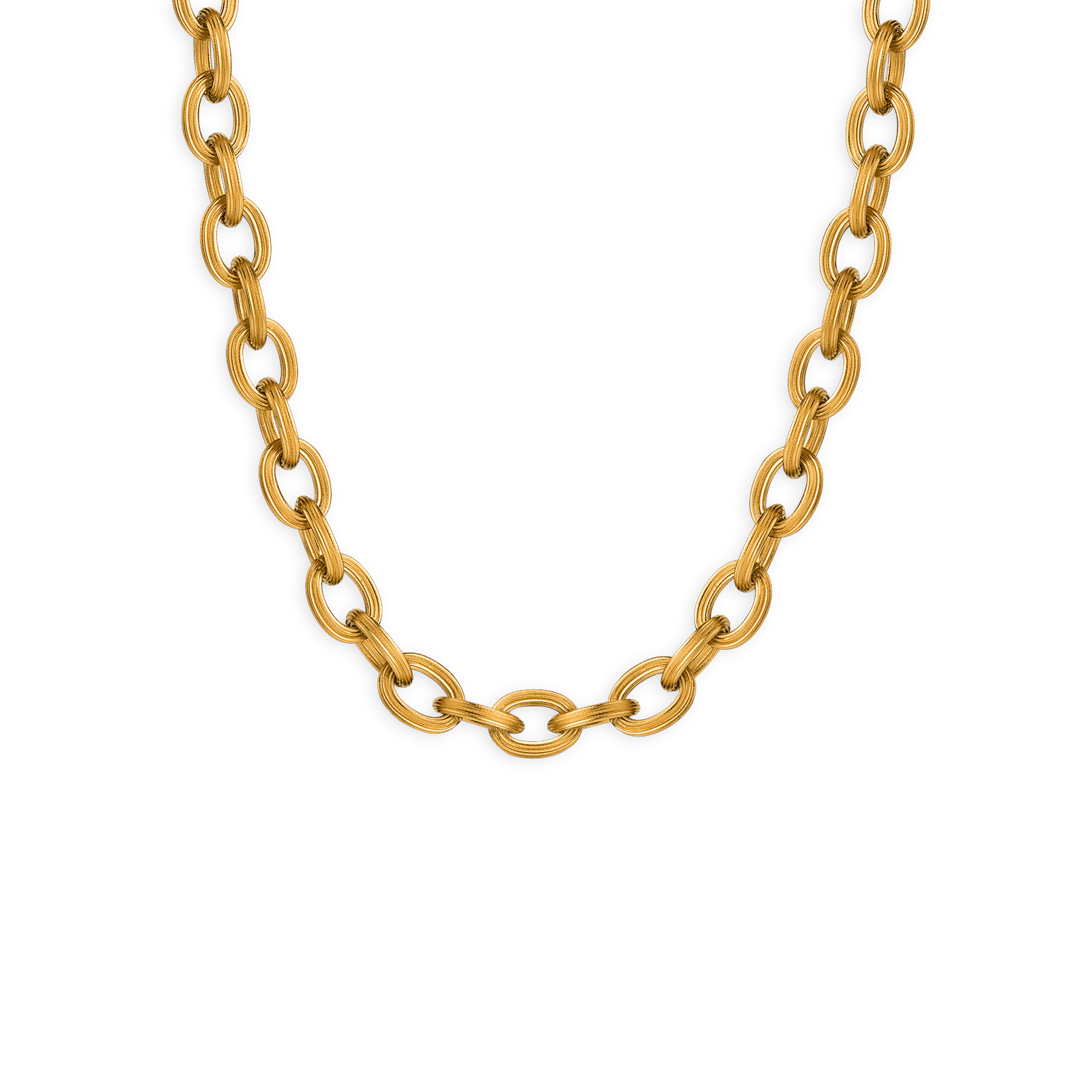 Collier acier maille forçat antillais